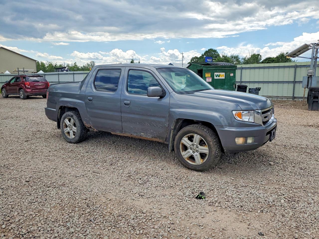 2010 Honda Ridgeline Rtl Gray vin: 5FPYK1F51AB004820