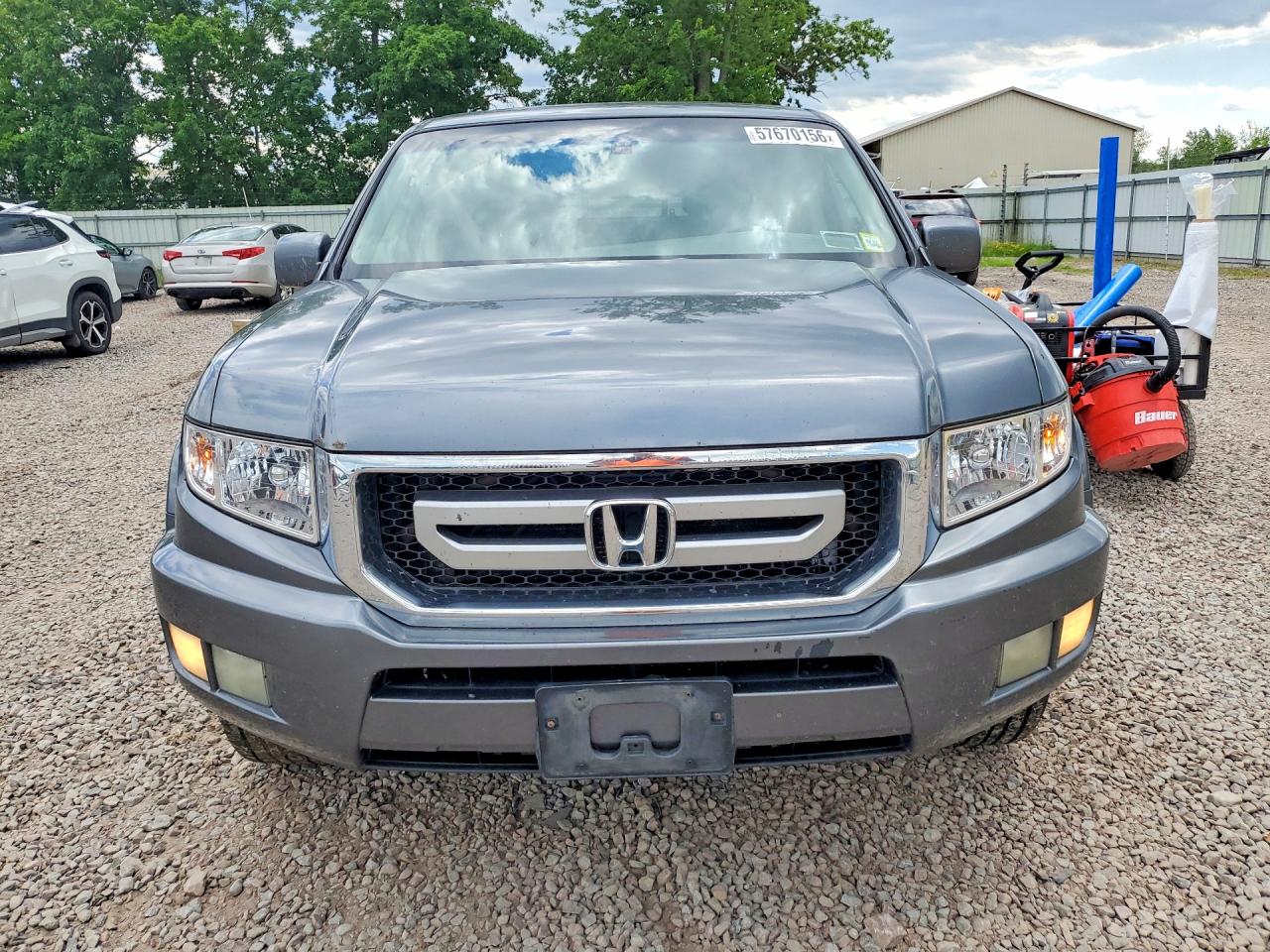 2010 Honda Ridgeline Rtl Gray vin: 5FPYK1F51AB004820