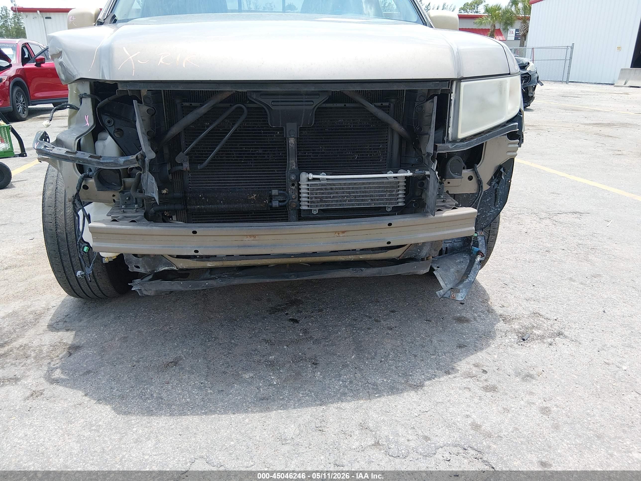 2011 Honda Ridgeline Rtl Beige vin: 5FPYK1F51BB009985