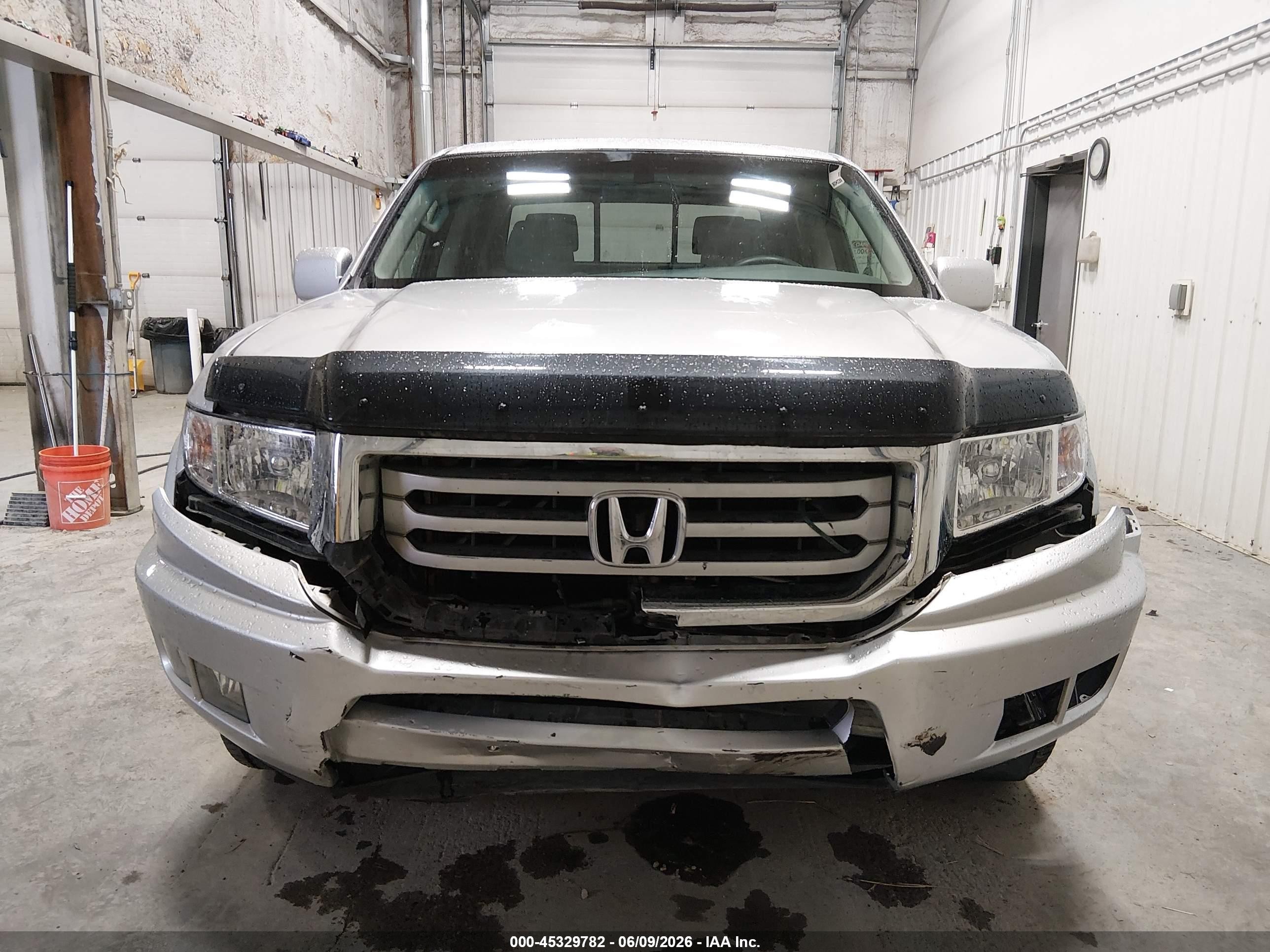 2012 Honda Ridgeline Rtl Silver vin: 5FPYK1F51CB452168