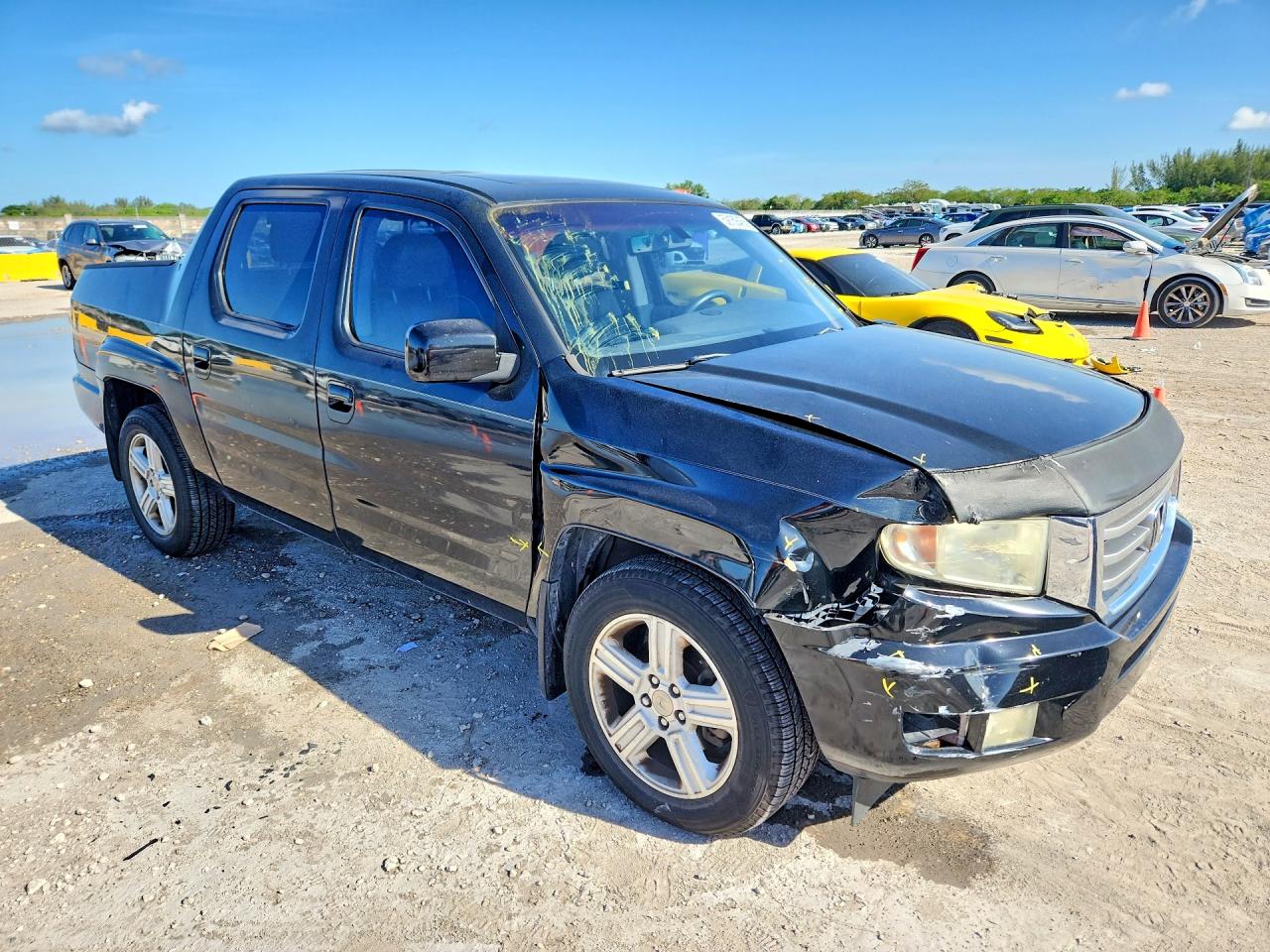 2012 Honda Ridgeline Rtl Black vin: 5FPYK1F51CB453787