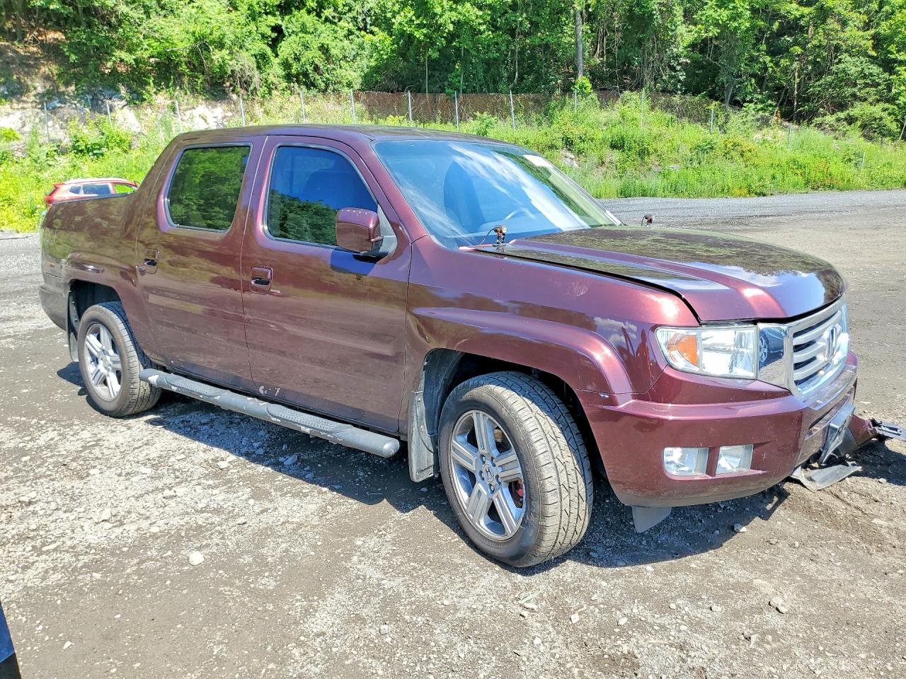 2012 Honda Ridgeline Rtl Темно-бордовый vin: 5FPYK1F51CB457239