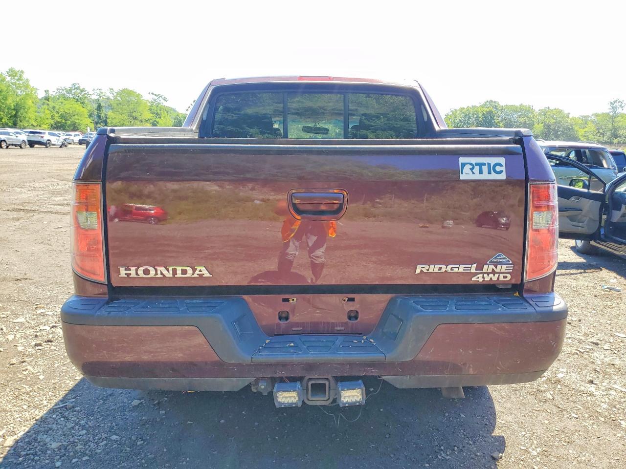 2012 Honda Ridgeline Rtl Темно-бордовый vin: 5FPYK1F51CB457239