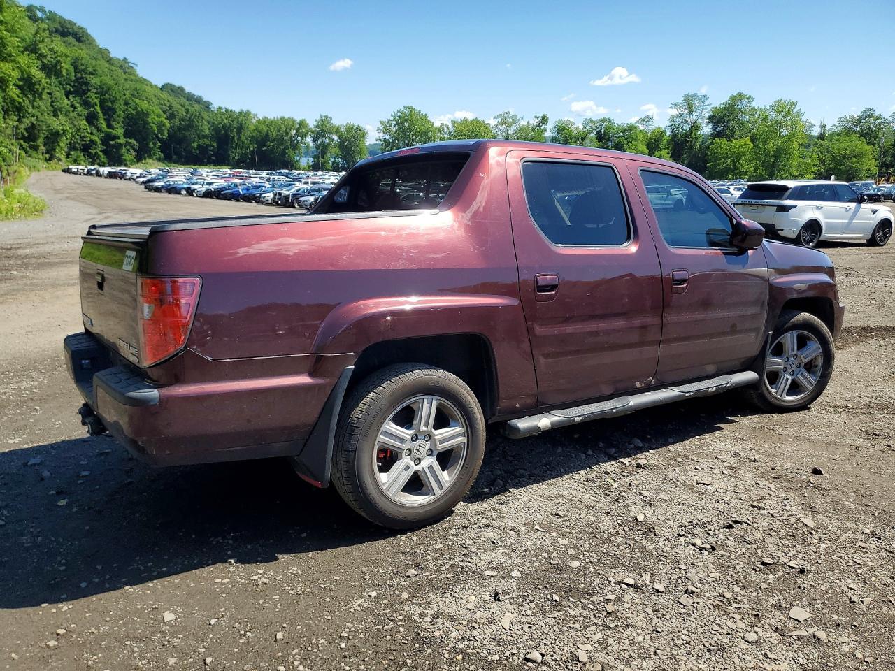 2012 Honda Ridgeline Rtl Темно-бордовый vin: 5FPYK1F51CB457239