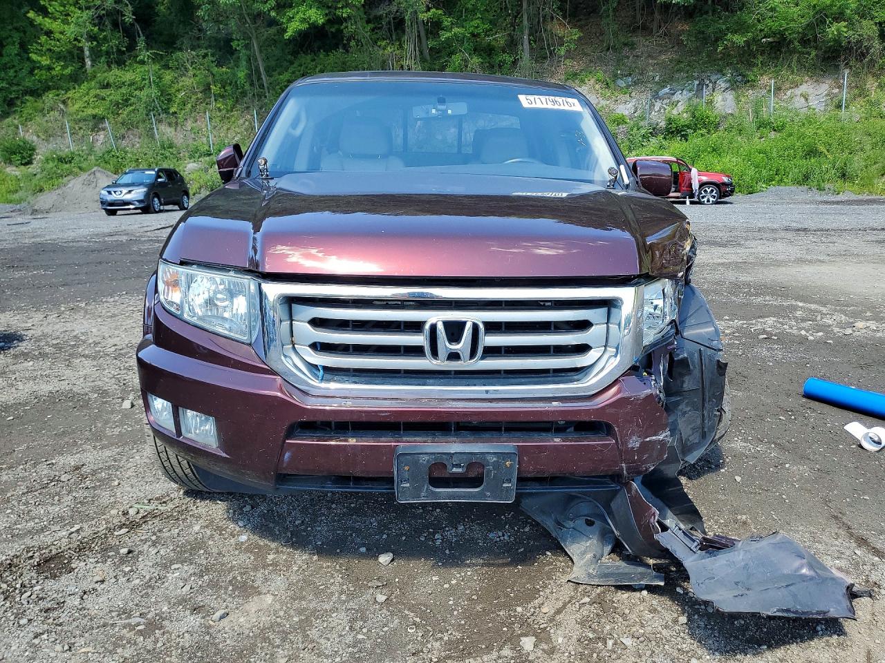 2012 Honda Ridgeline Rtl Темно-бордовый vin: 5FPYK1F51CB457239