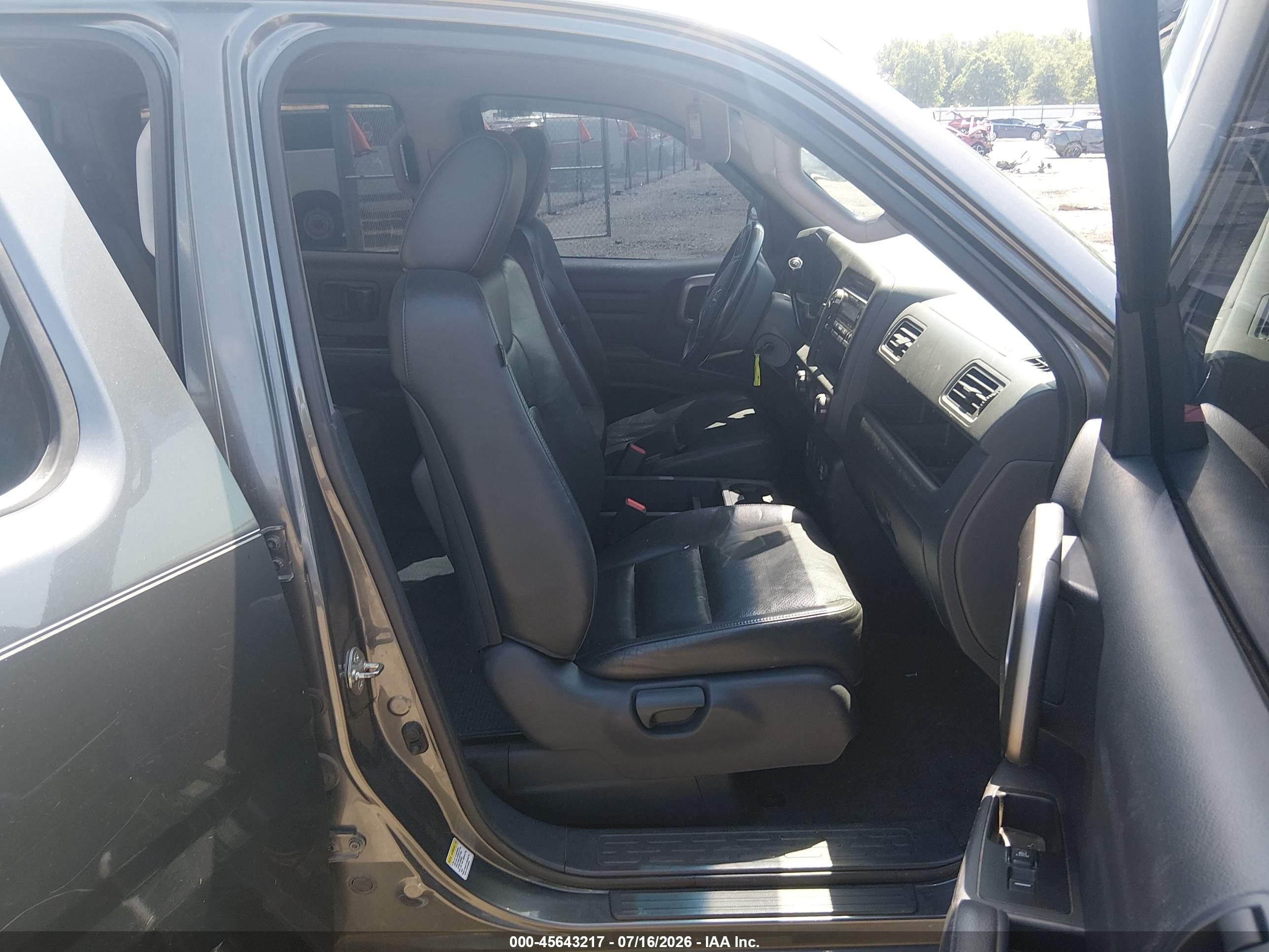 2012 Honda Ridgeline Rtl Gray vin: 5FPYK1F51CB457970
