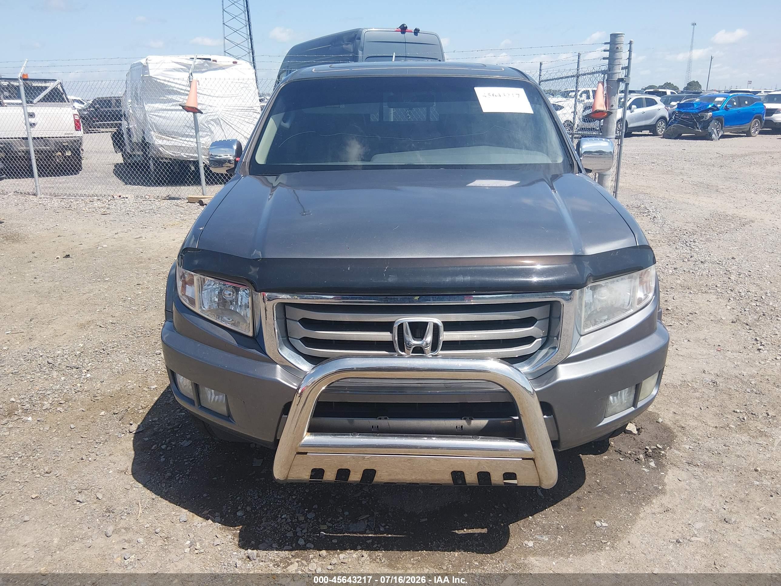 2012 Honda Ridgeline Rtl Gray vin: 5FPYK1F51CB457970