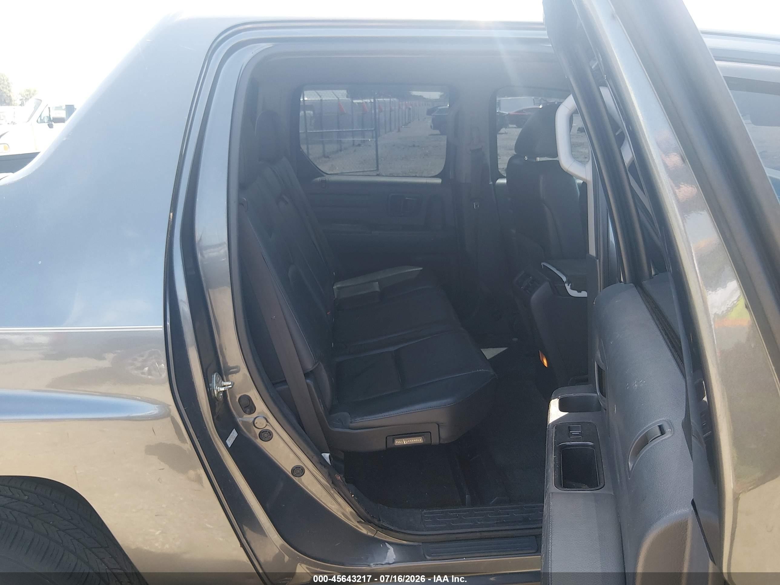 2012 Honda Ridgeline Rtl Gray vin: 5FPYK1F51CB457970