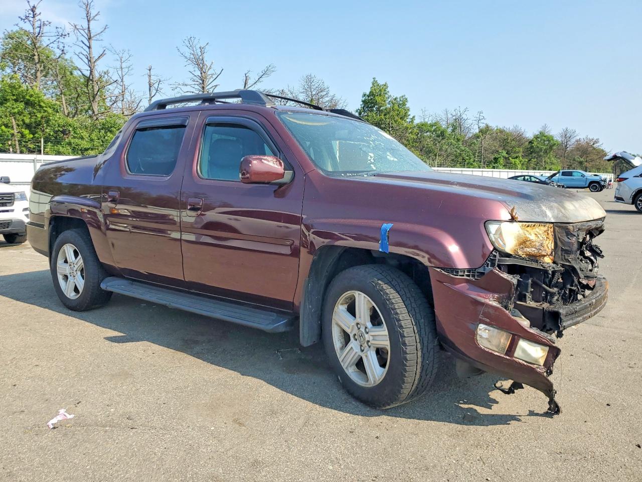 2013 Honda Ridgeline Rtl Темно-бордовый vin: 5FPYK1F51DB002652