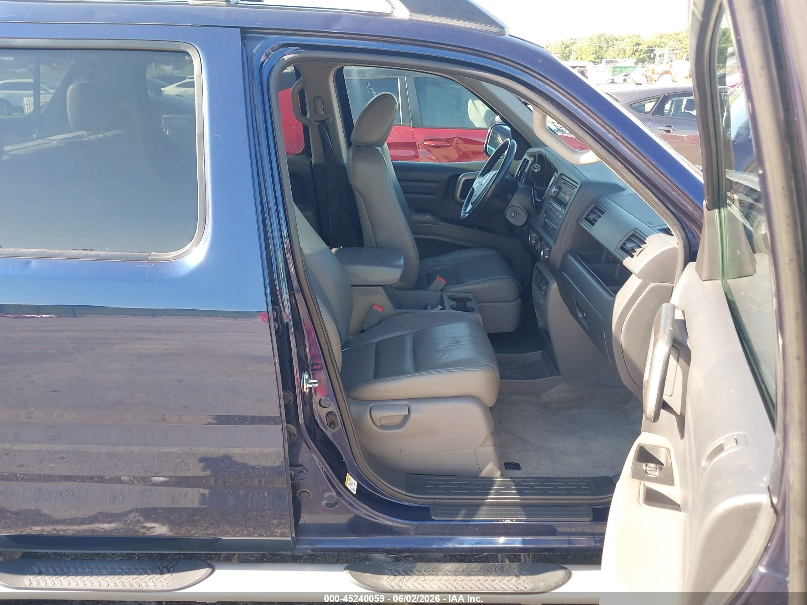 2014 Honda Ridgeline Rtl Blue vin: 5FPYK1F51EB001955