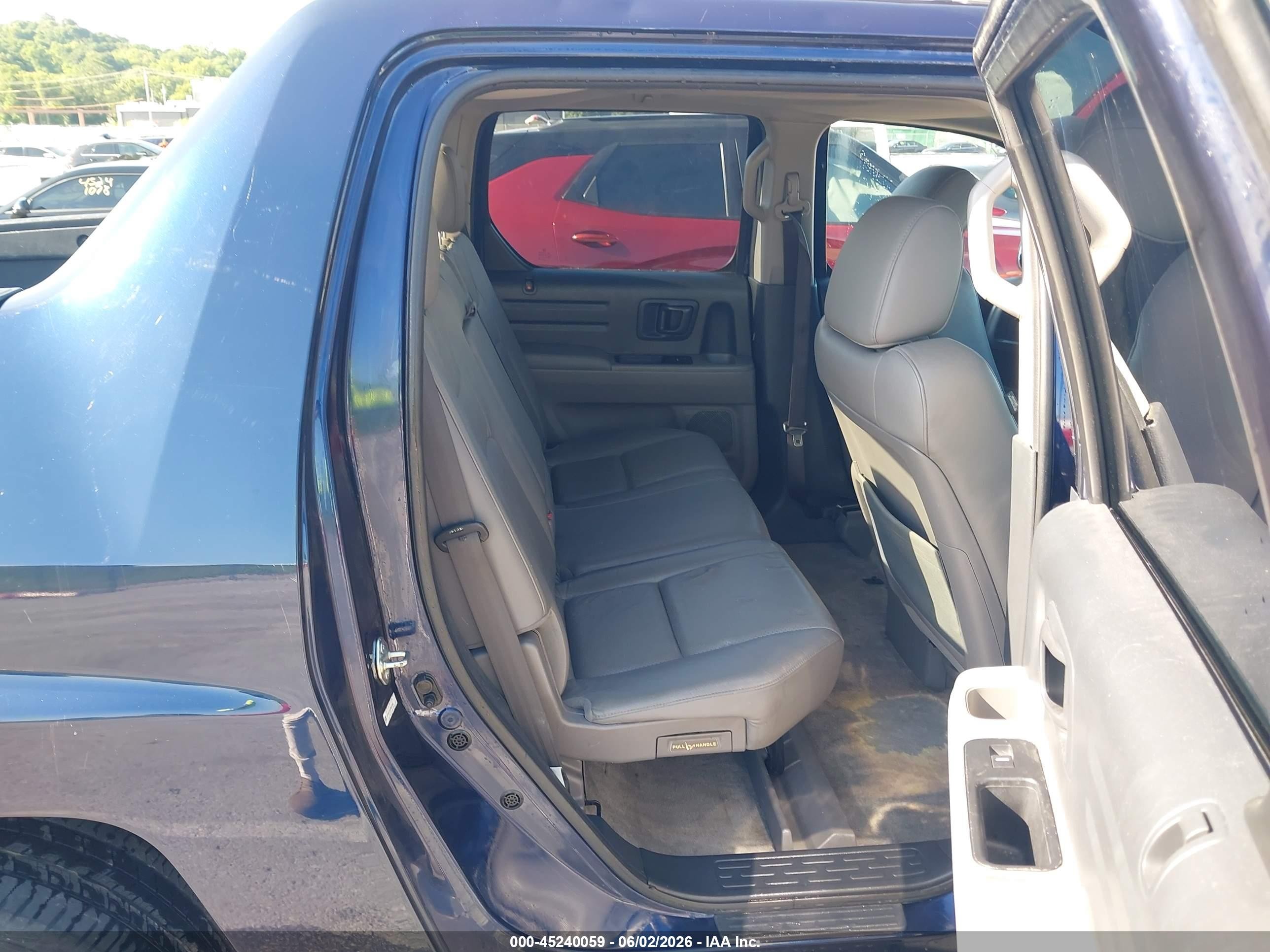 2014 Honda Ridgeline Rtl Blue vin: 5FPYK1F51EB001955