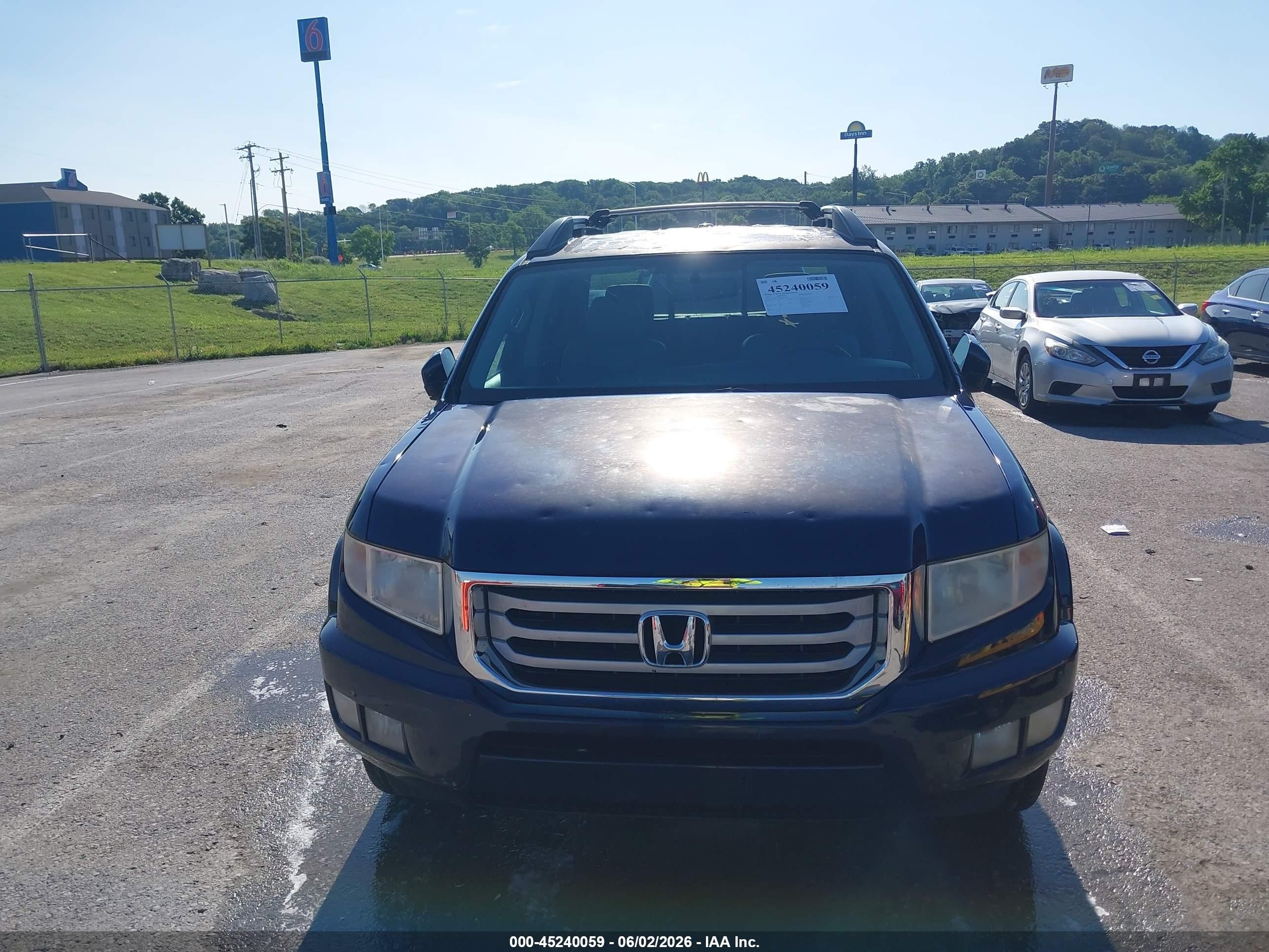 2014 Honda Ridgeline Rtl Blue vin: 5FPYK1F51EB001955