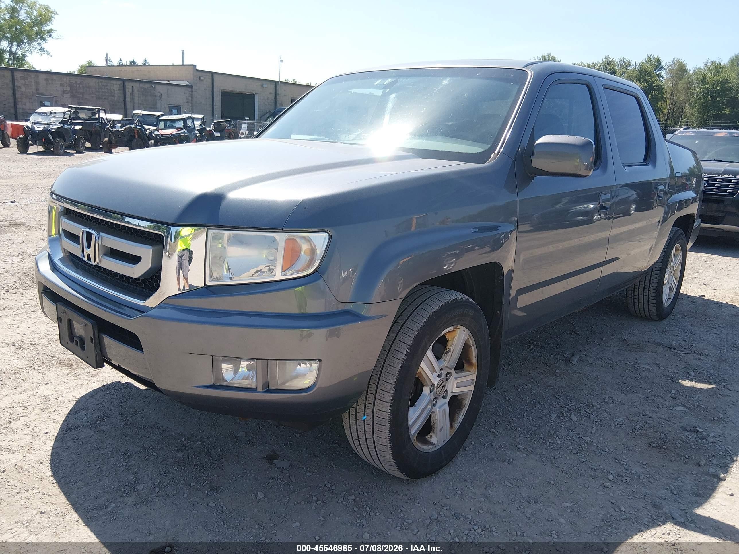 2011 Honda Ridgeline Rtl Gray vin: 5FPYK1F52BB455014