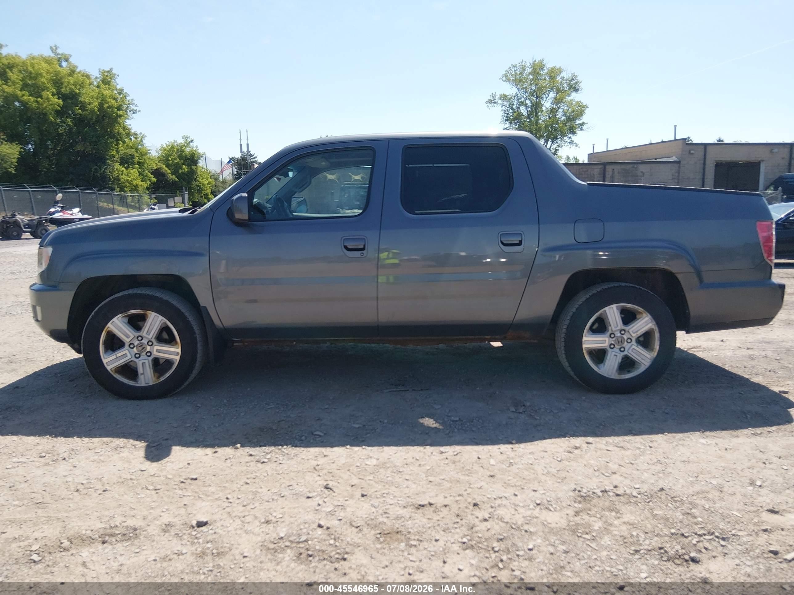 2011 Honda Ridgeline Rtl Gray vin: 5FPYK1F52BB455014