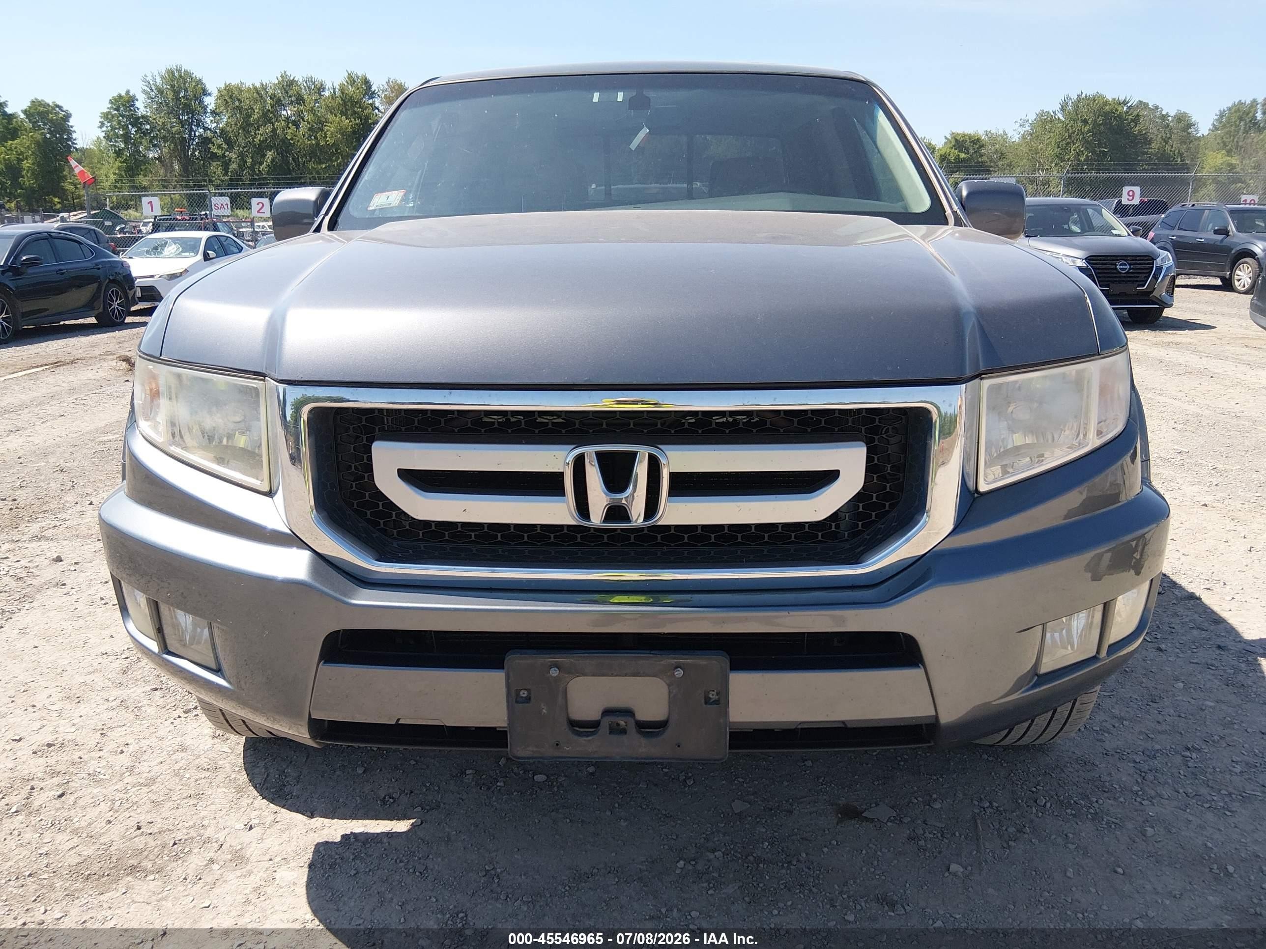 2011 Honda Ridgeline Rtl Gray vin: 5FPYK1F52BB455014