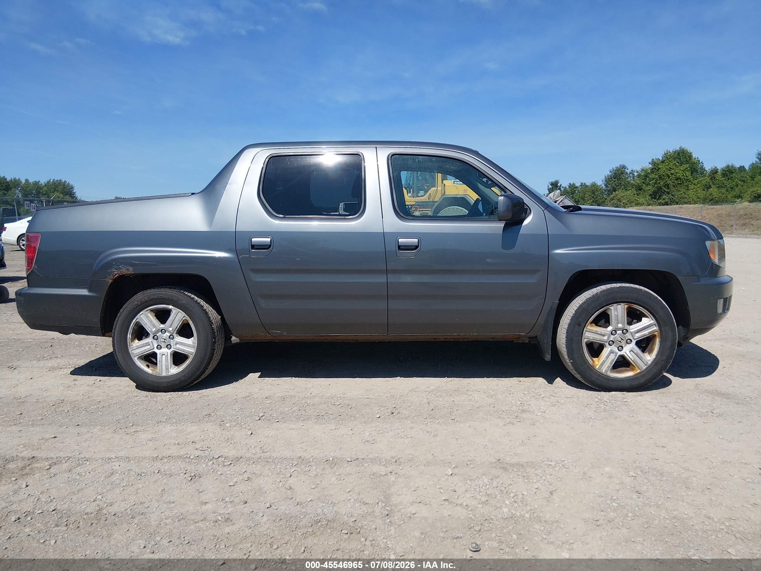 2011 Honda Ridgeline Rtl Gray vin: 5FPYK1F52BB455014