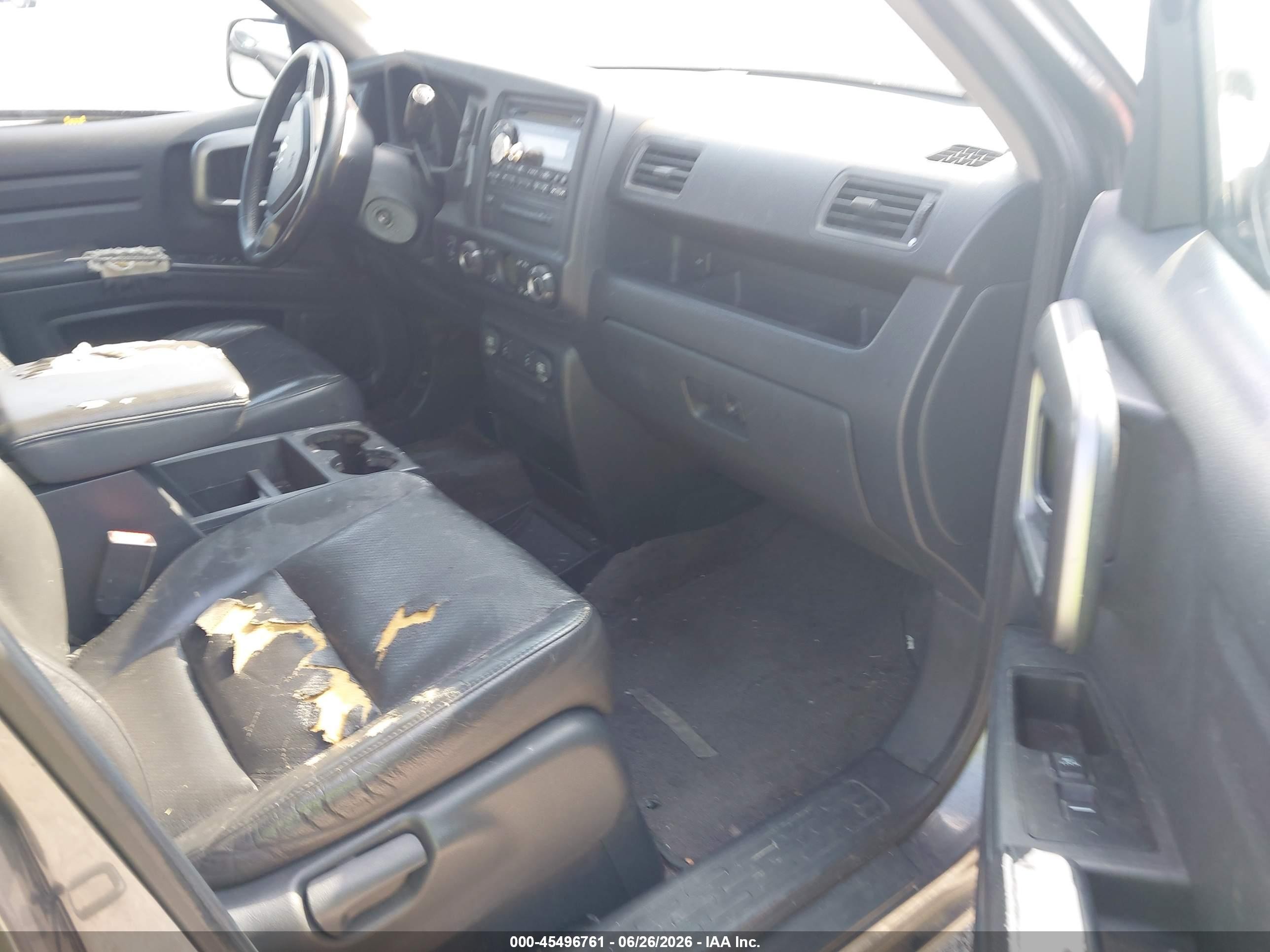 2012 Honda Ridgeline Rtl Gray vin: 5FPYK1F52CB451188