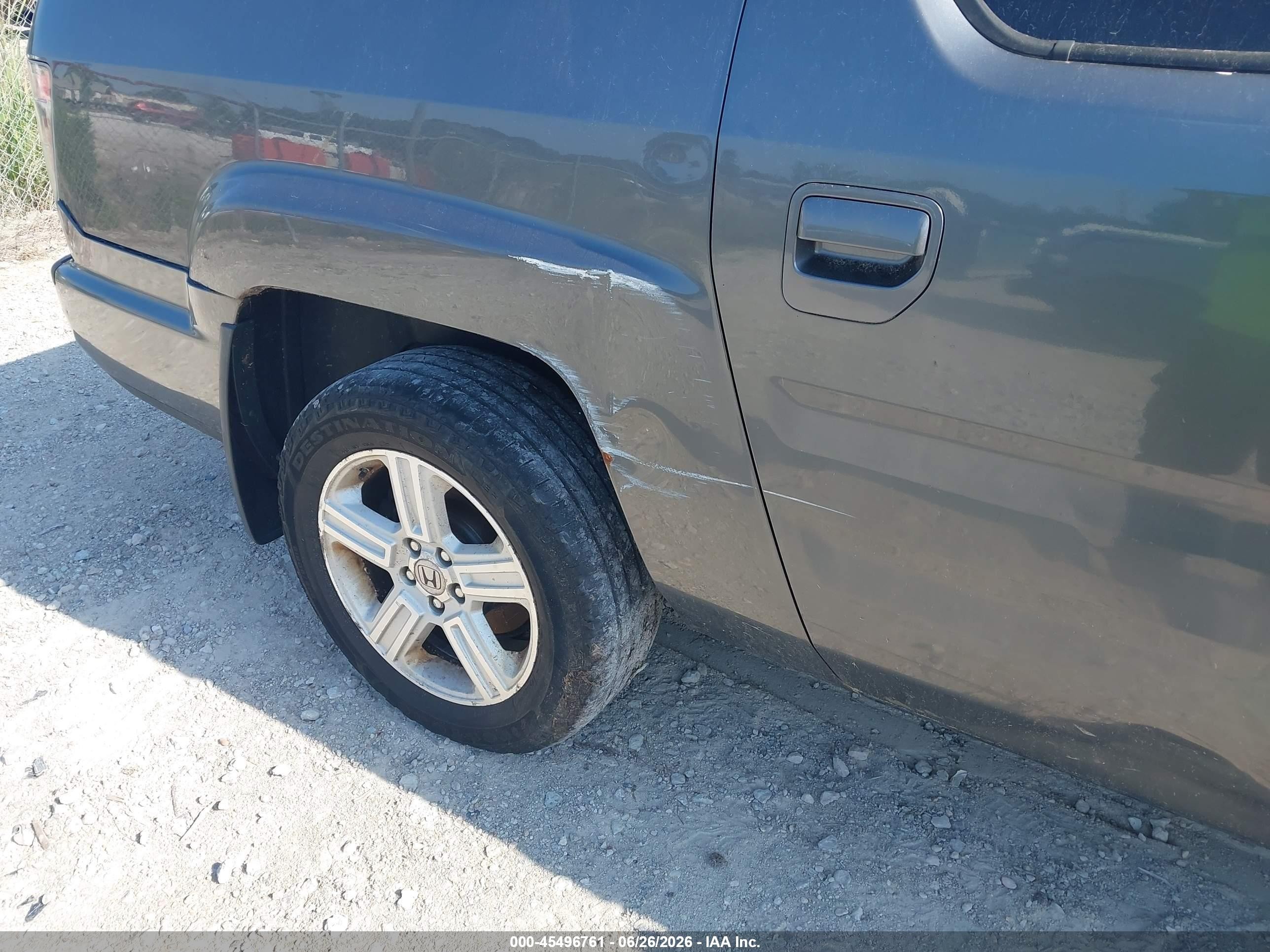 2012 Honda Ridgeline Rtl Gray vin: 5FPYK1F52CB451188