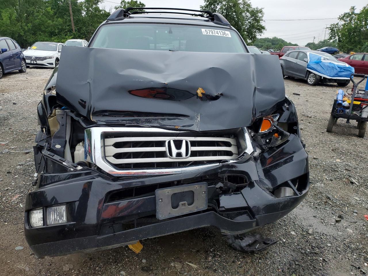 2013 Honda Ridgeline Rtl Black vin: 5FPYK1F52DB002885