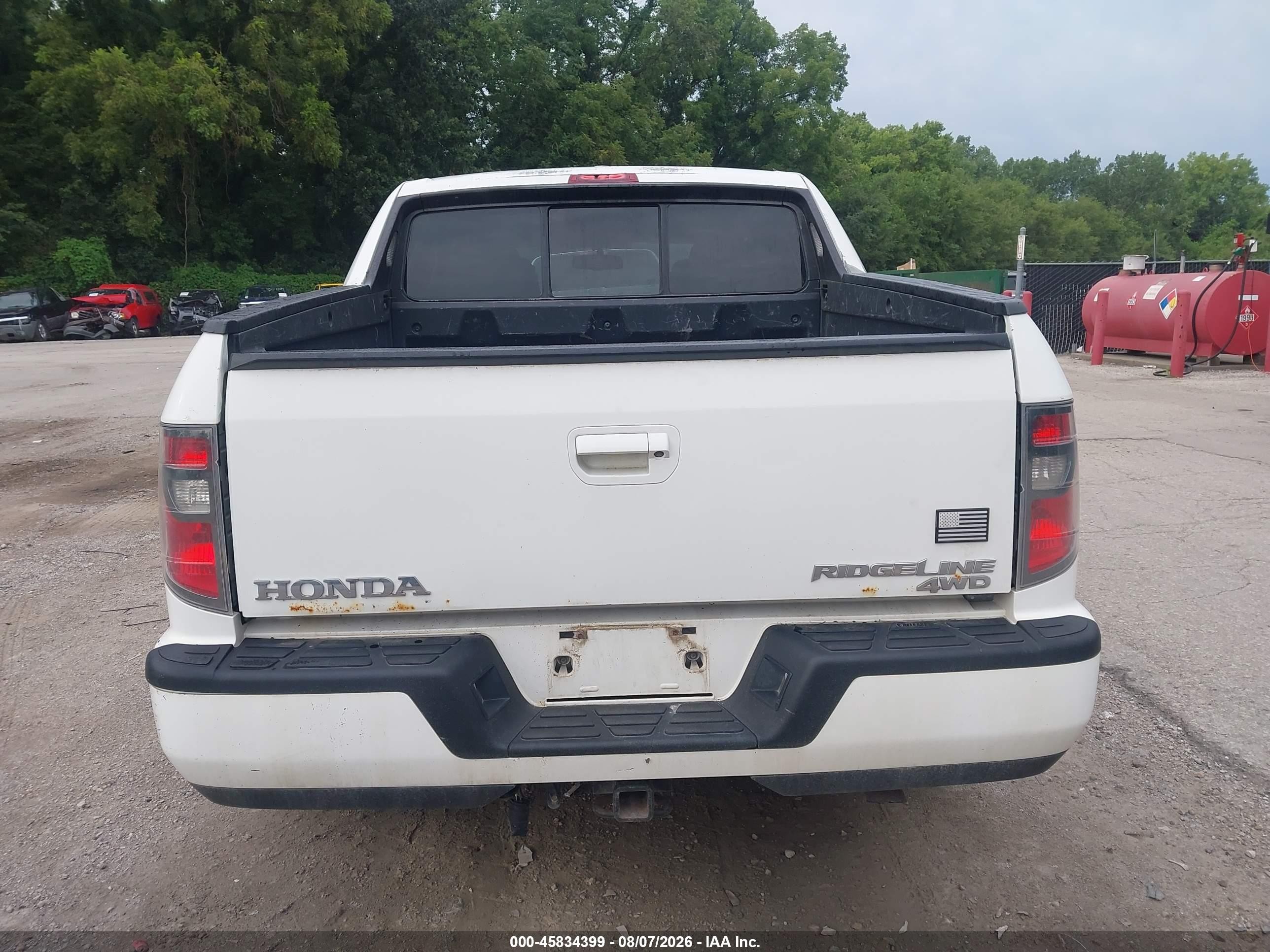 2013 Honda Ridgeline Rtl White vin: 5FPYK1F52DB013255