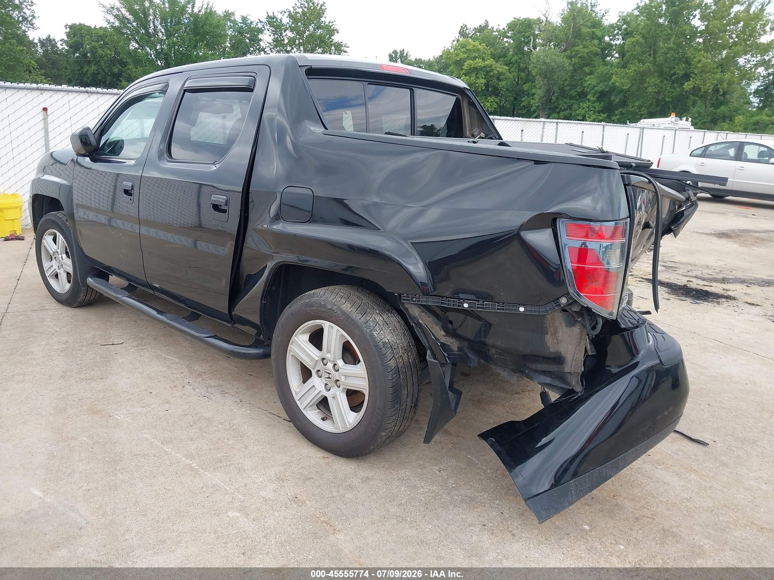 2013 Honda Ridgeline Rtl Black vin: 5FPYK1F52DB018133