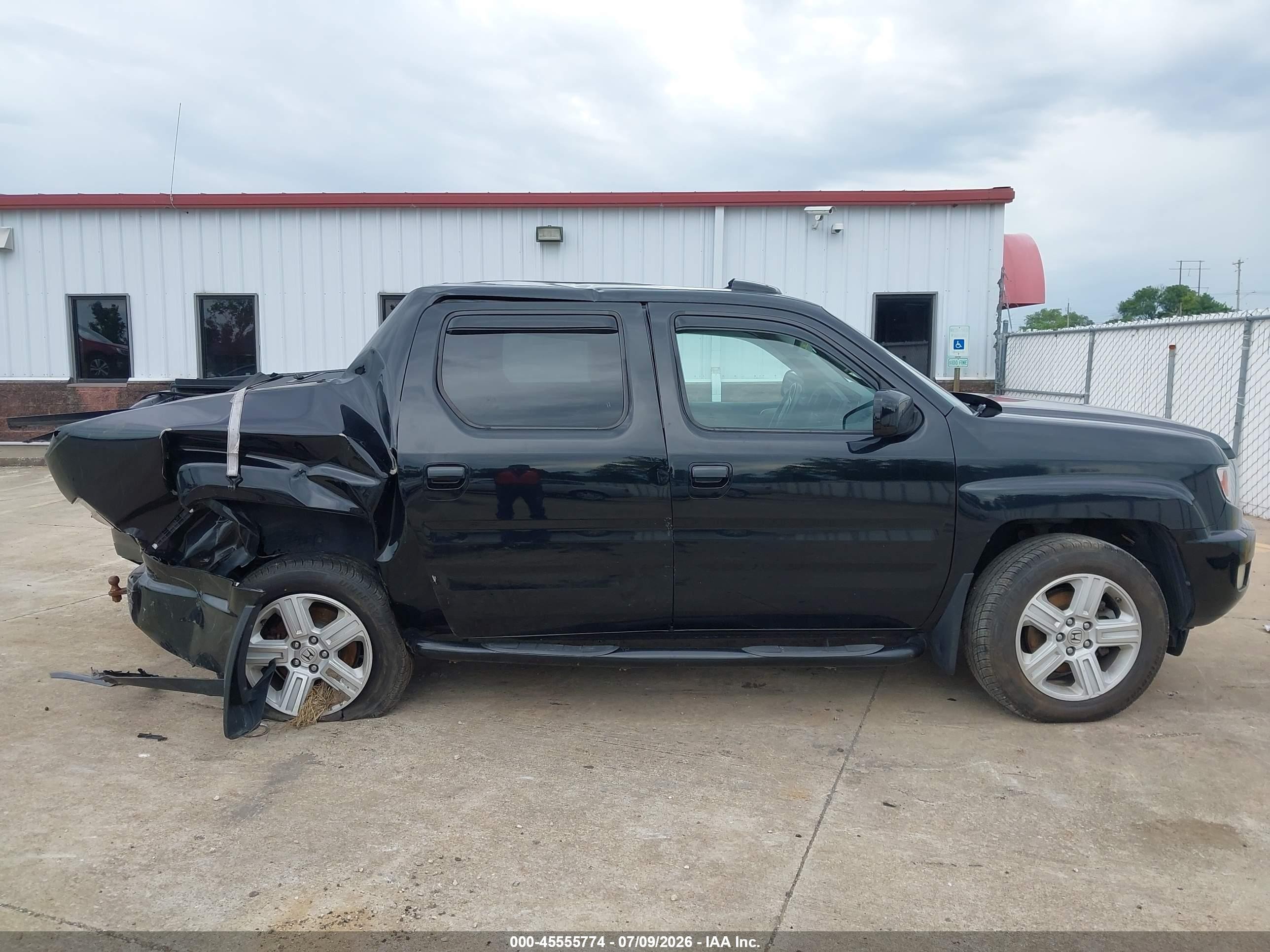 2013 Honda Ridgeline Rtl Black vin: 5FPYK1F52DB018133