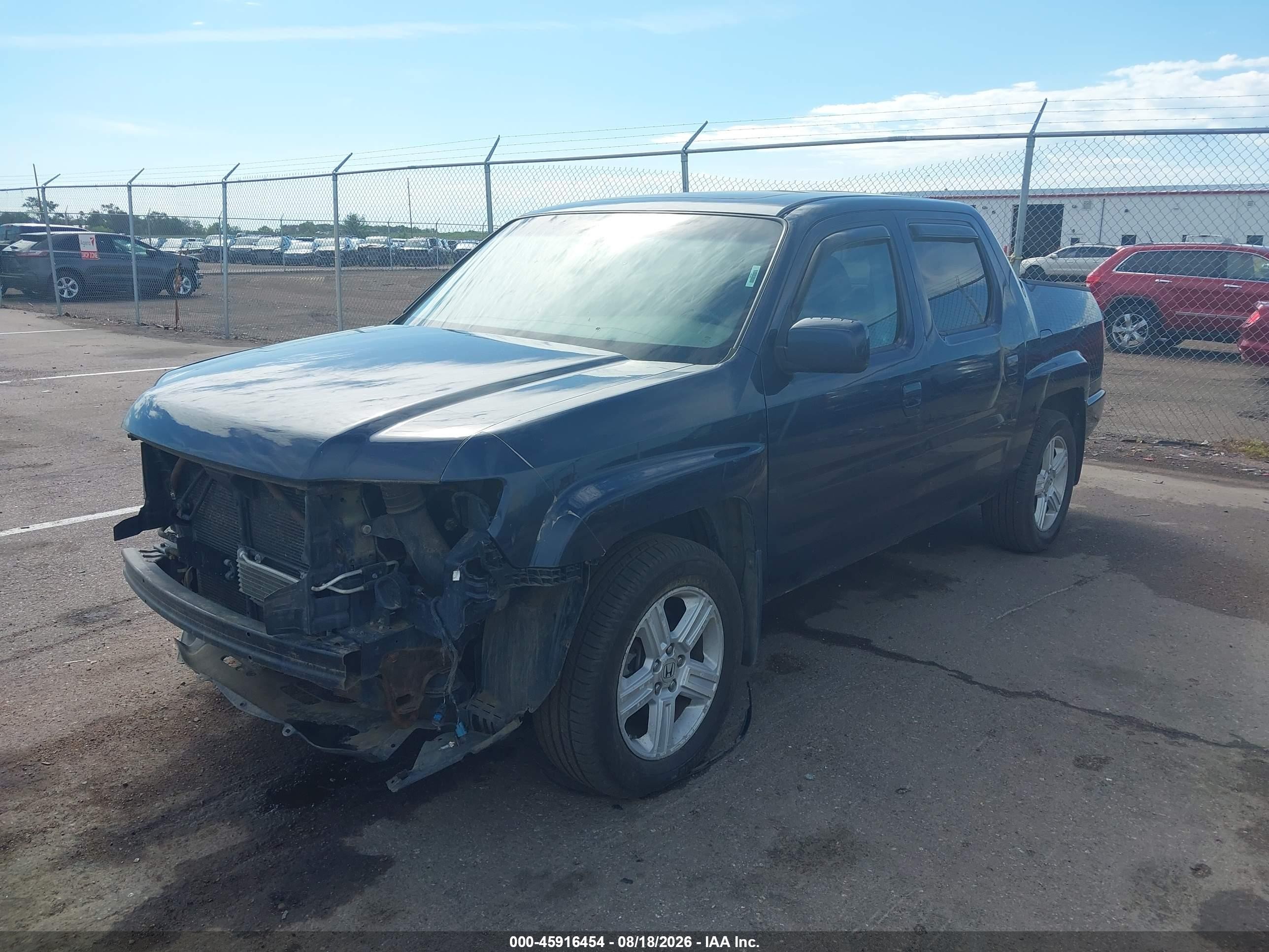 2010 Honda Ridgeline Rtl Синий vin: 5FPYK1F53AB004494