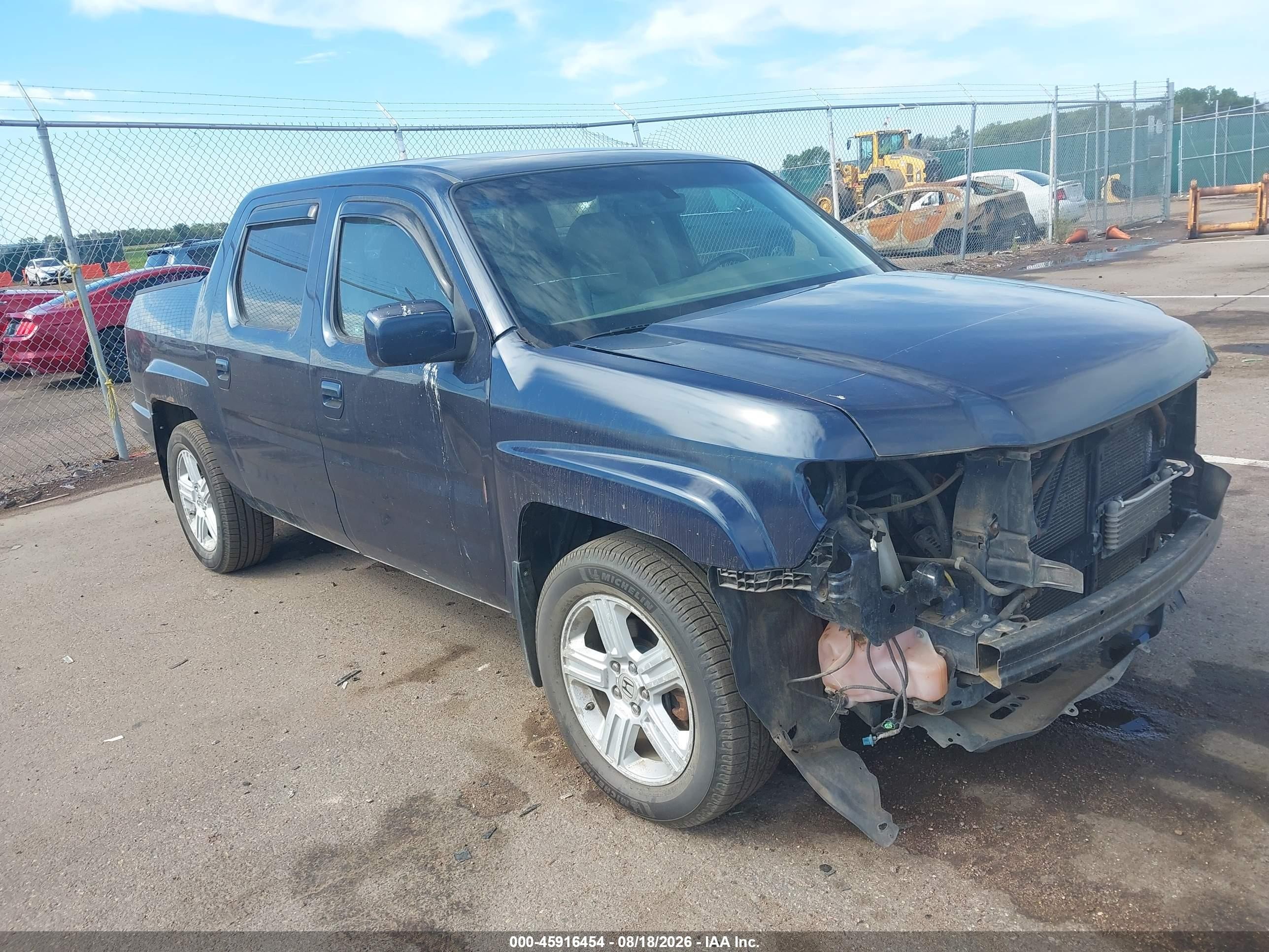 2010 Honda Ridgeline Rtl Синий vin: 5FPYK1F53AB004494