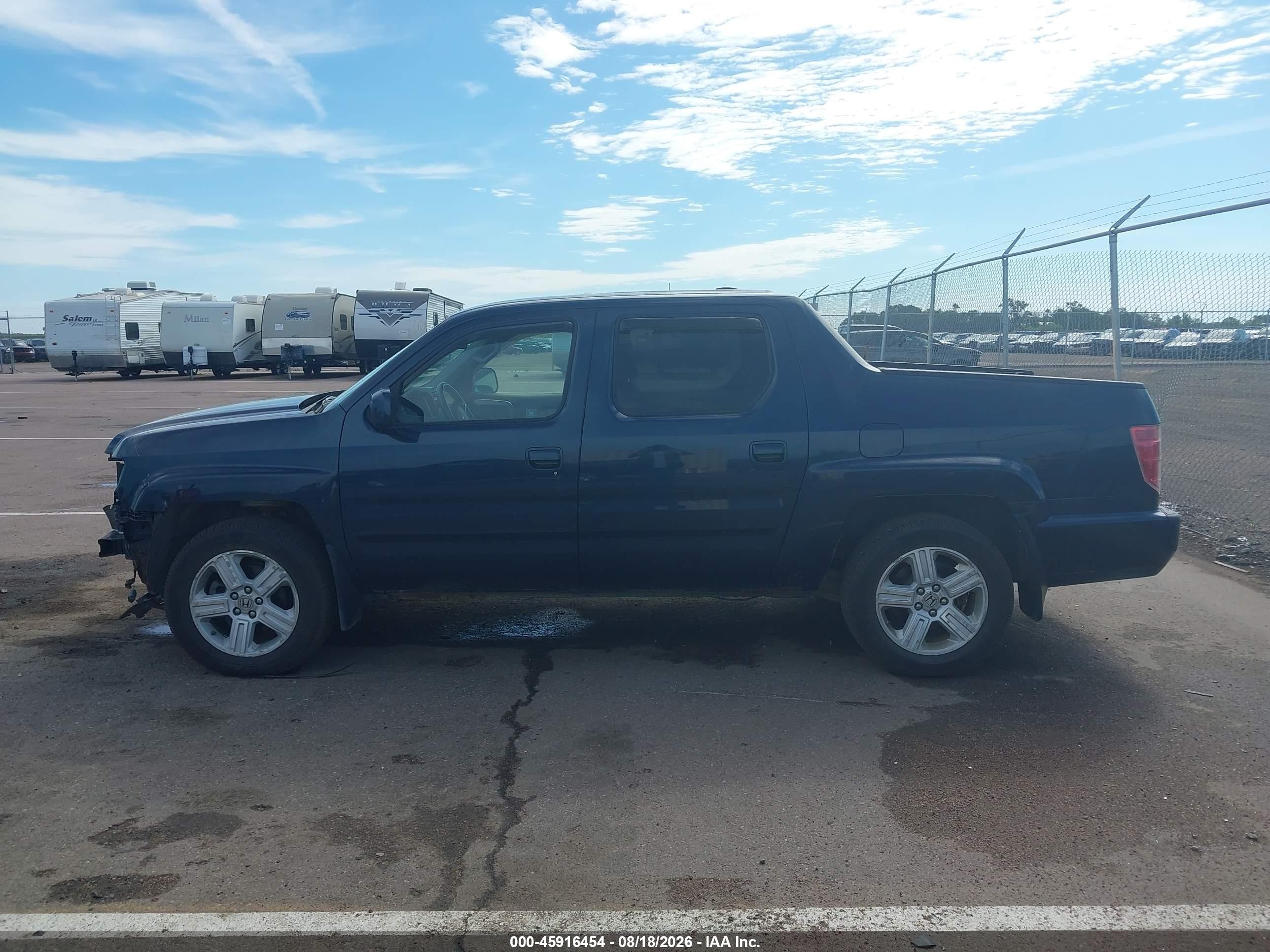 2010 Honda Ridgeline Rtl Синий vin: 5FPYK1F53AB004494
