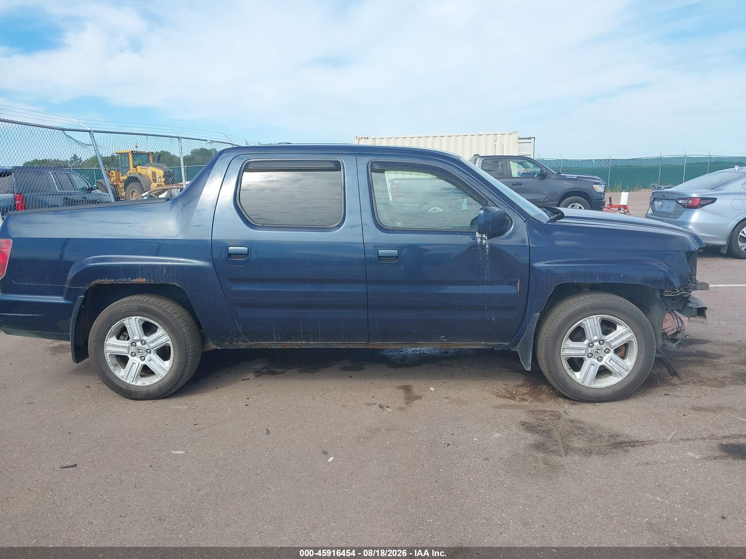 2010 Honda Ridgeline Rtl Синий vin: 5FPYK1F53AB004494