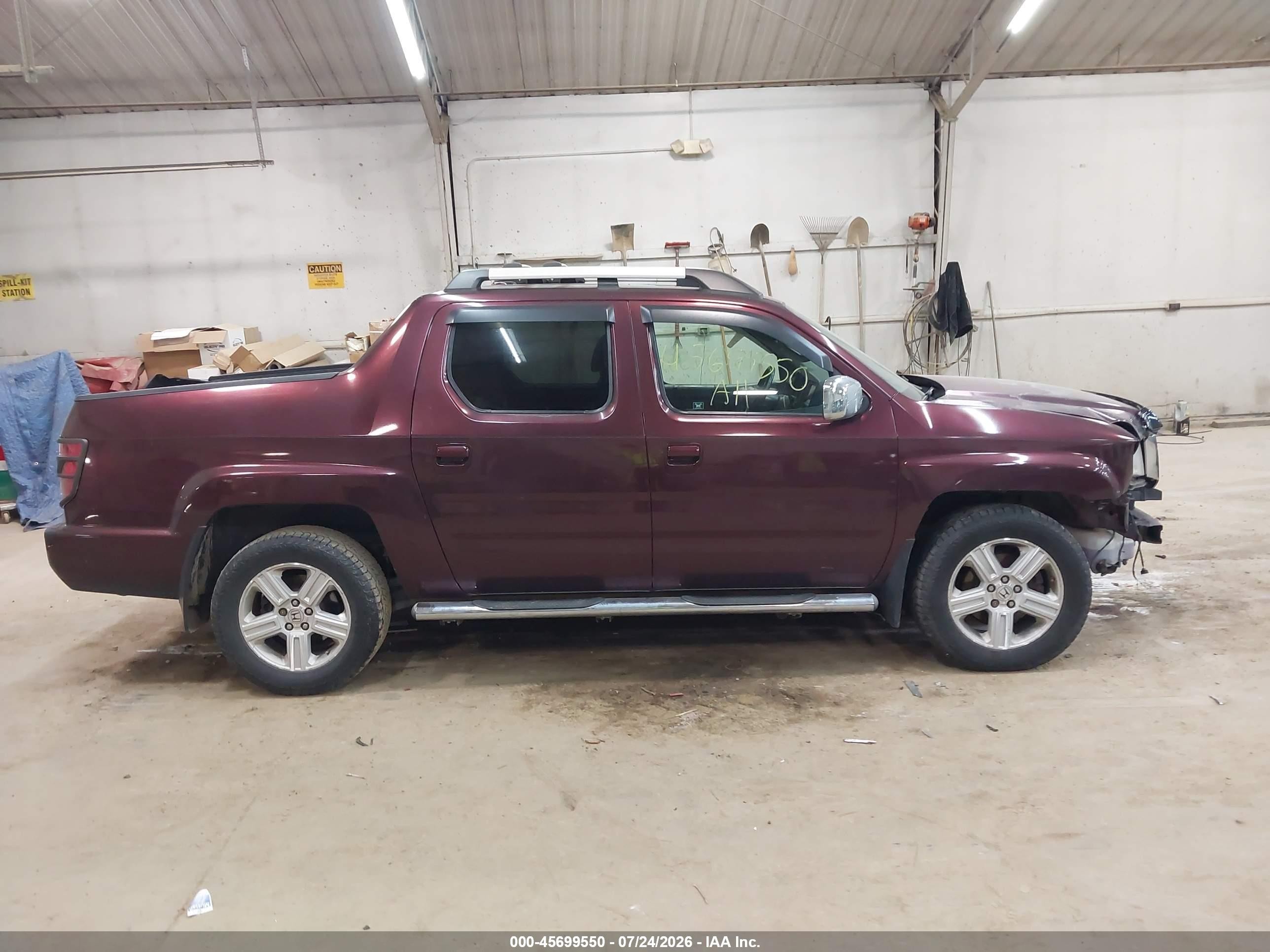 2011 Honda Ridgeline Rtl Red vin: 5FPYK1F53BB004951