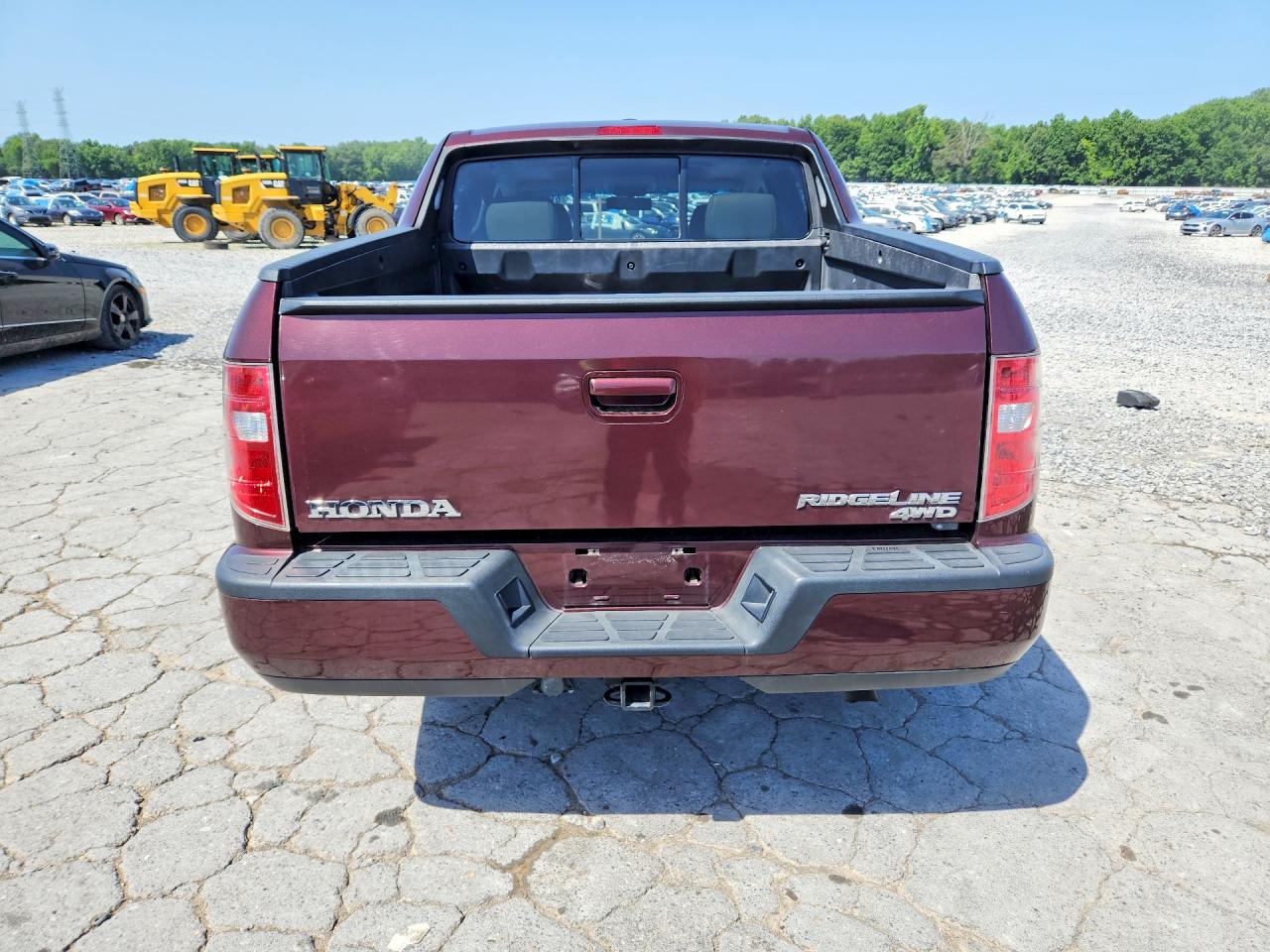 2011 Honda Ridgeline Rtl Бордовый vin: 5FPYK1F53BB010054