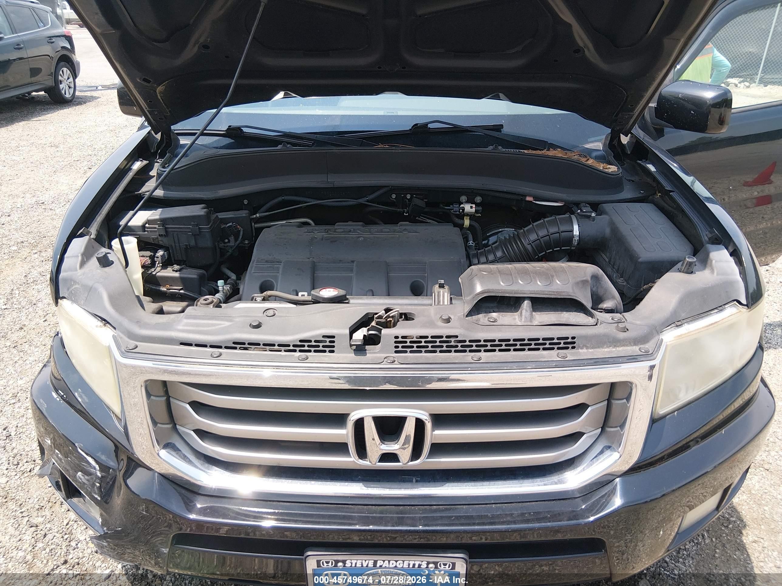 2013 Honda Ridgeline Rtl Черный vin: 5FPYK1F53DB002877