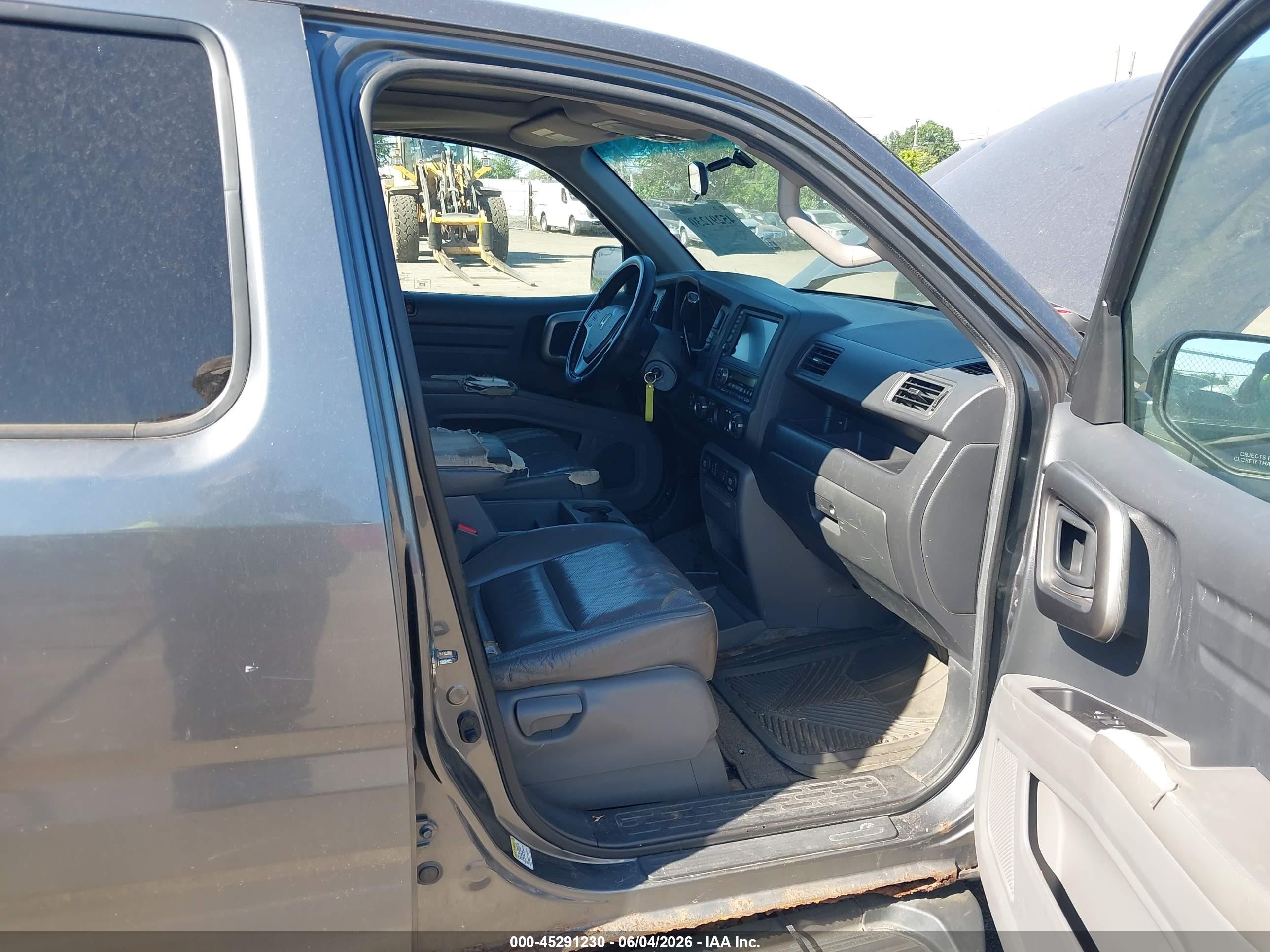 2010 Honda Ridgeline Rtl Gray vin: 5FPYK1F54AB001782