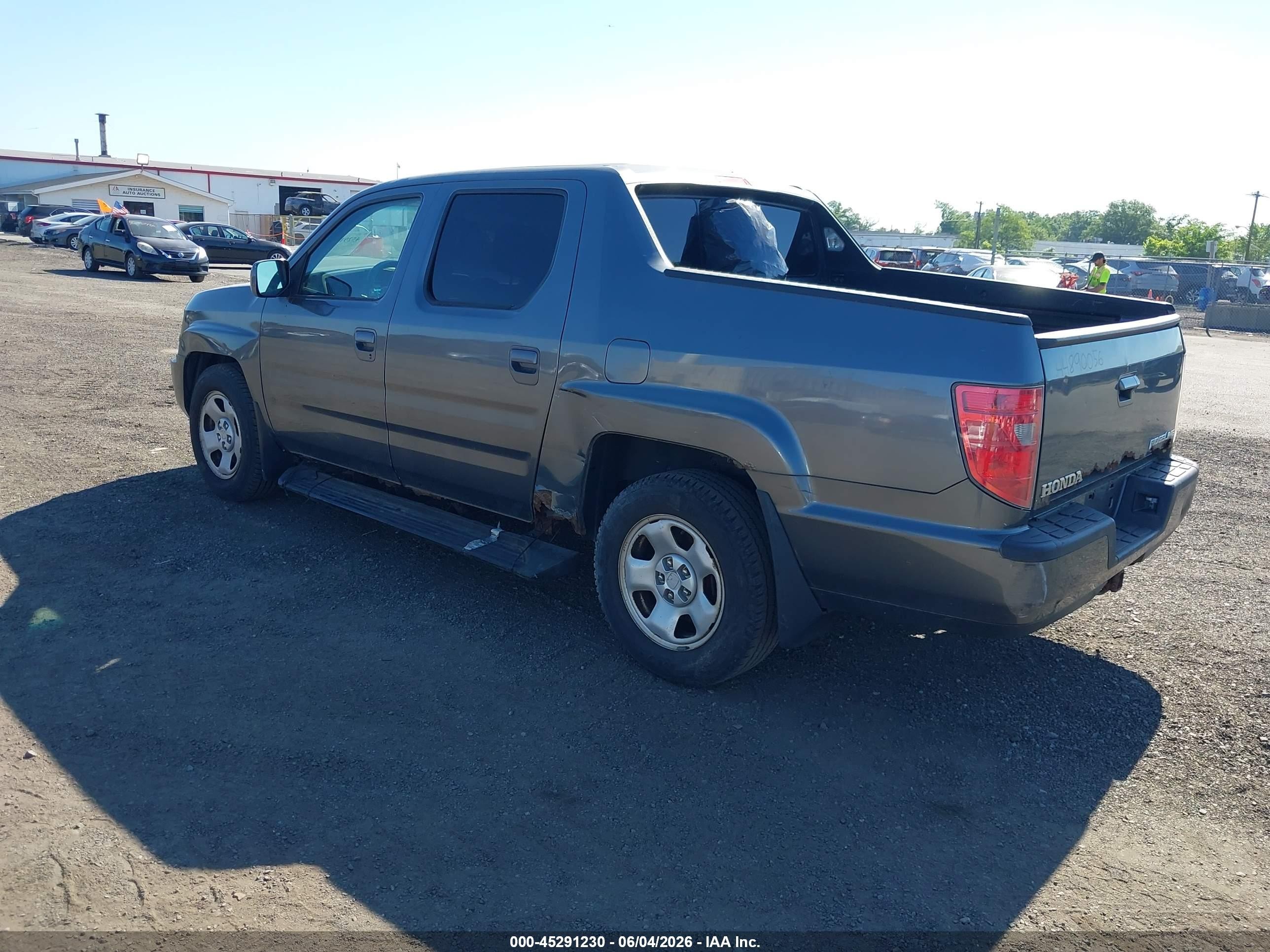 2010 Honda Ridgeline Rtl Gray vin: 5FPYK1F54AB001782