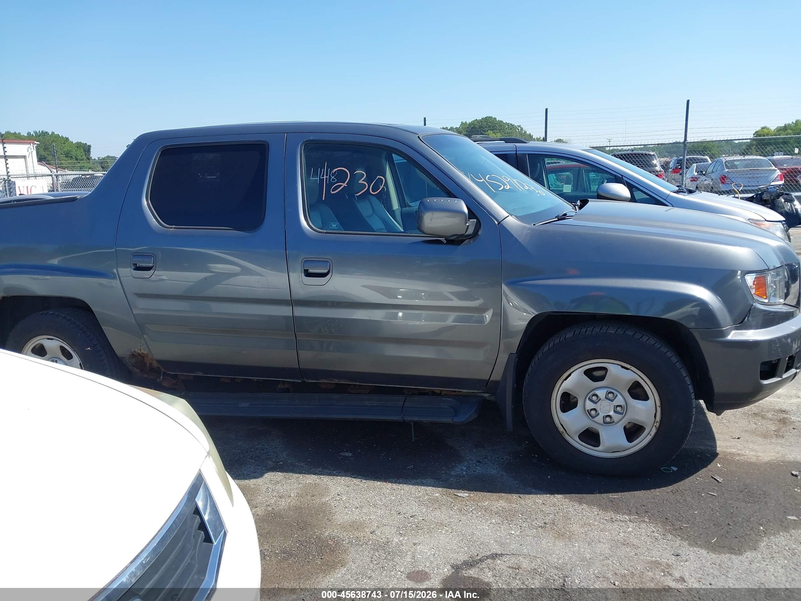 2010 Honda Ridgeline Rtl Серый vin: 5FPYK1F54AB001782
