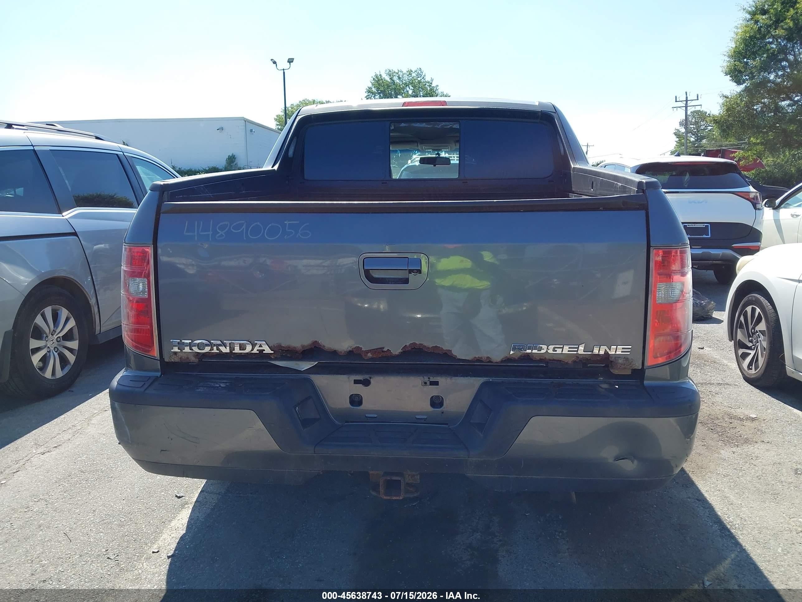 2010 Honda Ridgeline Rtl Серый vin: 5FPYK1F54AB001782