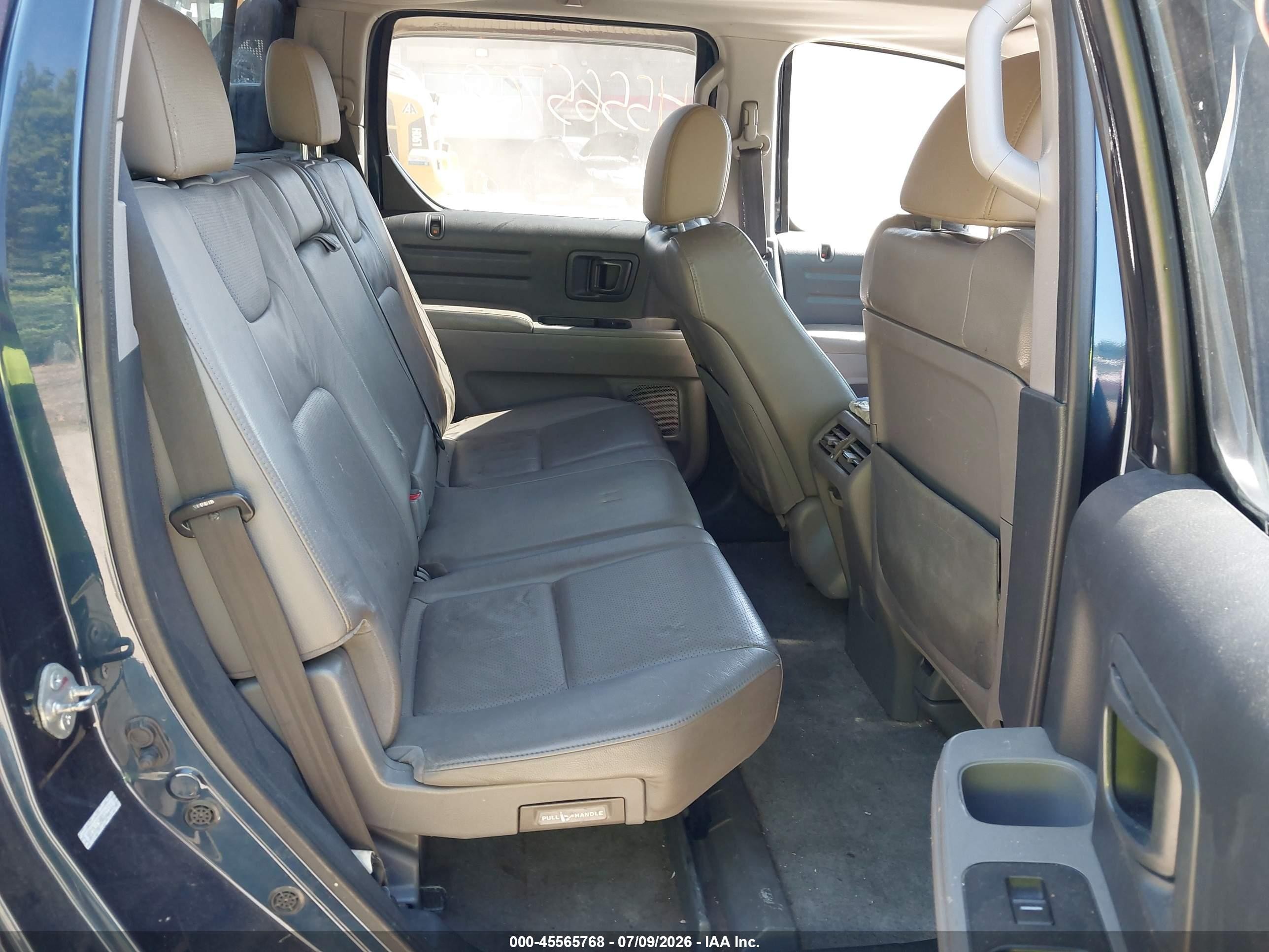 2011 Honda Ridgeline Rtl Blue vin: 5FPYK1F54BB001511