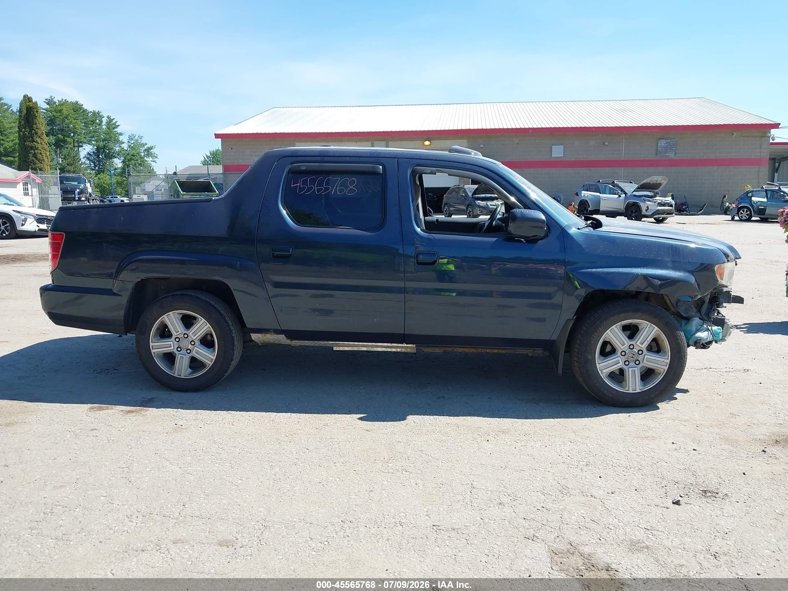 2011 Honda Ridgeline Rtl Blue vin: 5FPYK1F54BB001511