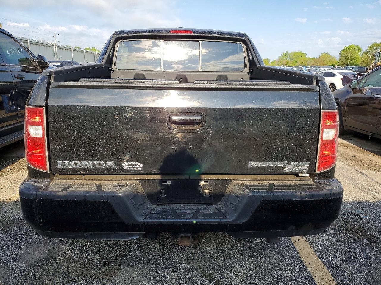 2011 Honda Ridgeline Rtl Черный vin: 5FPYK1F54BB009818