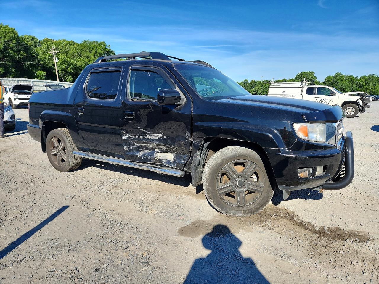 2012 Honda Ridgeline Black vin: 5FPYK1F54CB455453