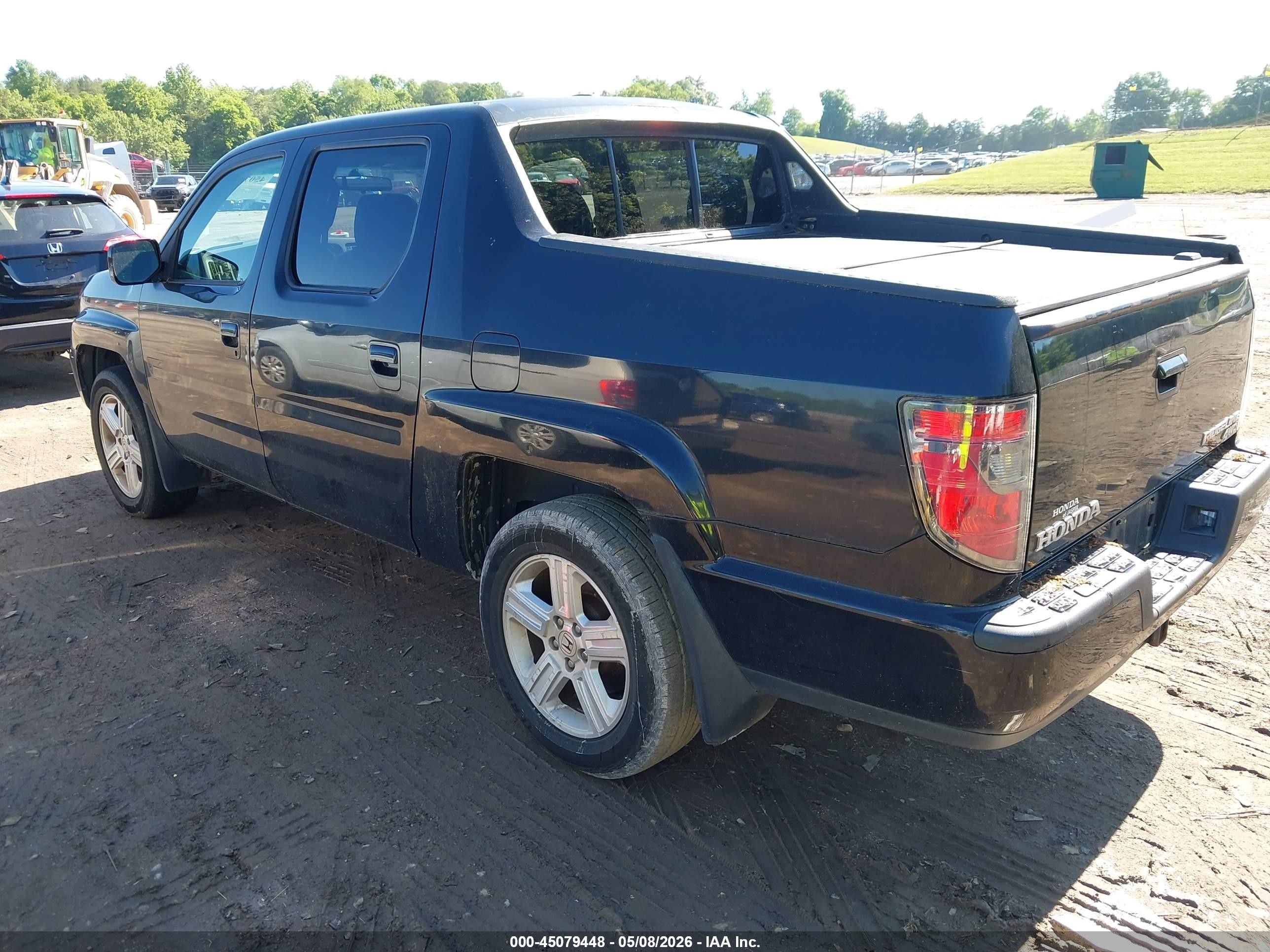 2012 Honda Ridgeline Rtl Black vin: 5FPYK1F54CB458059