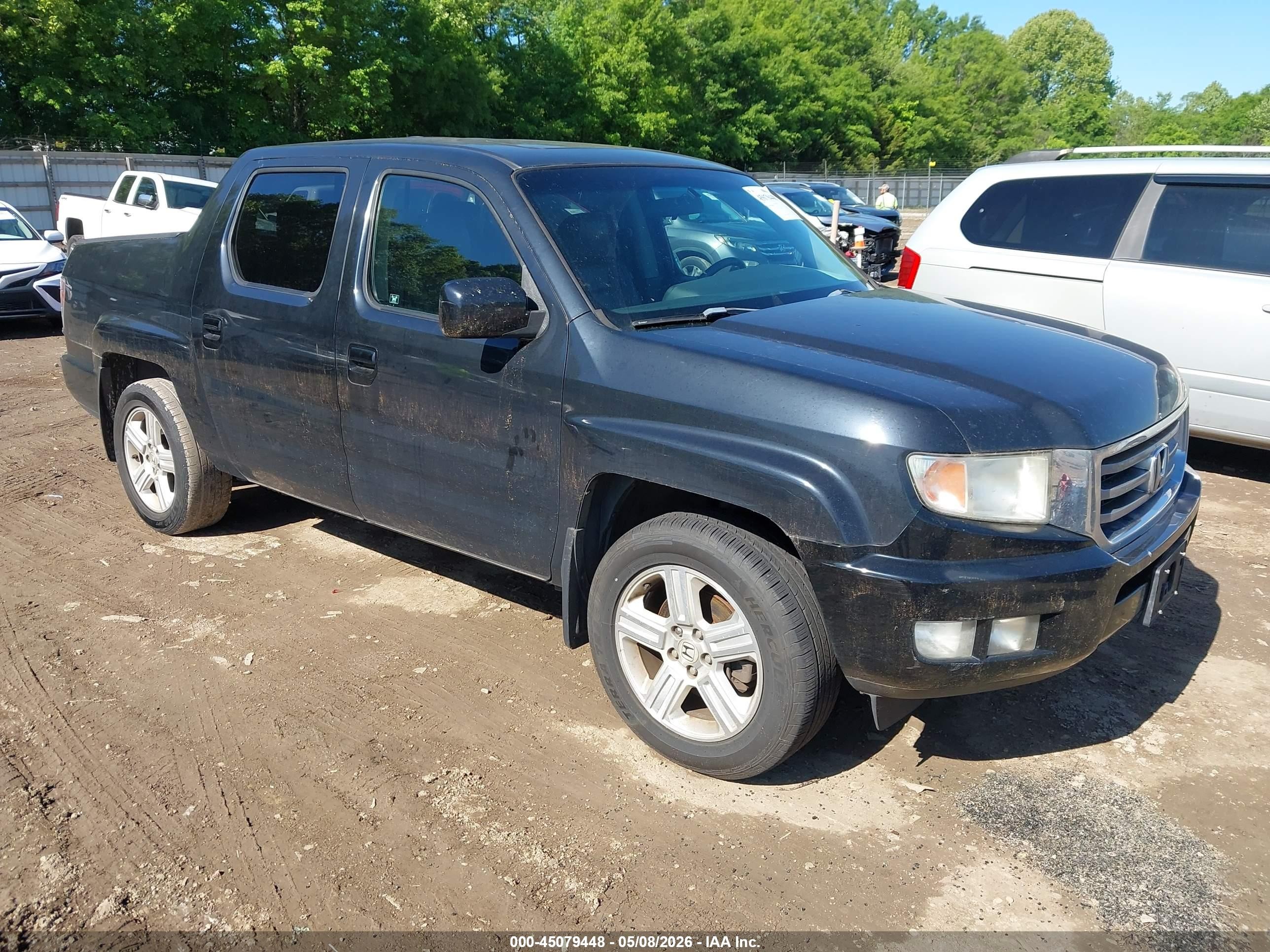2012 Honda Ridgeline Rtl Black vin: 5FPYK1F54CB458059