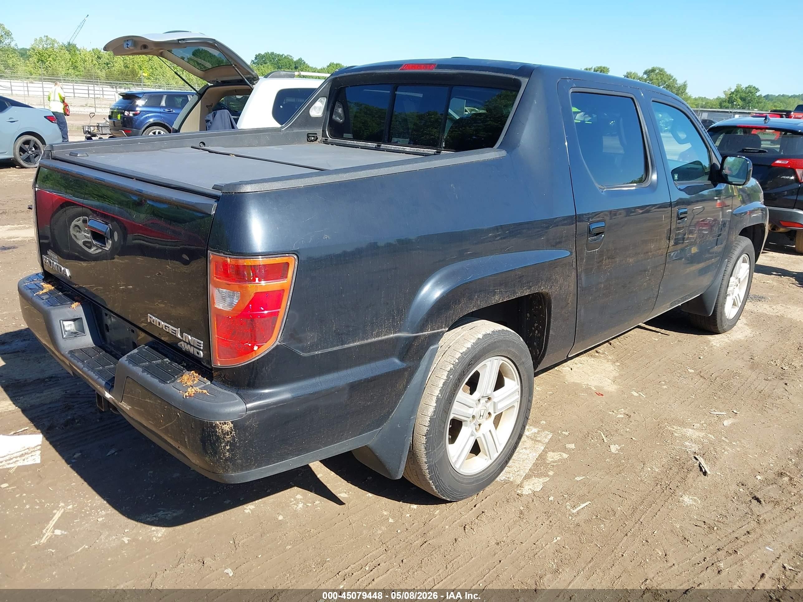 2012 Honda Ridgeline Rtl Black vin: 5FPYK1F54CB458059