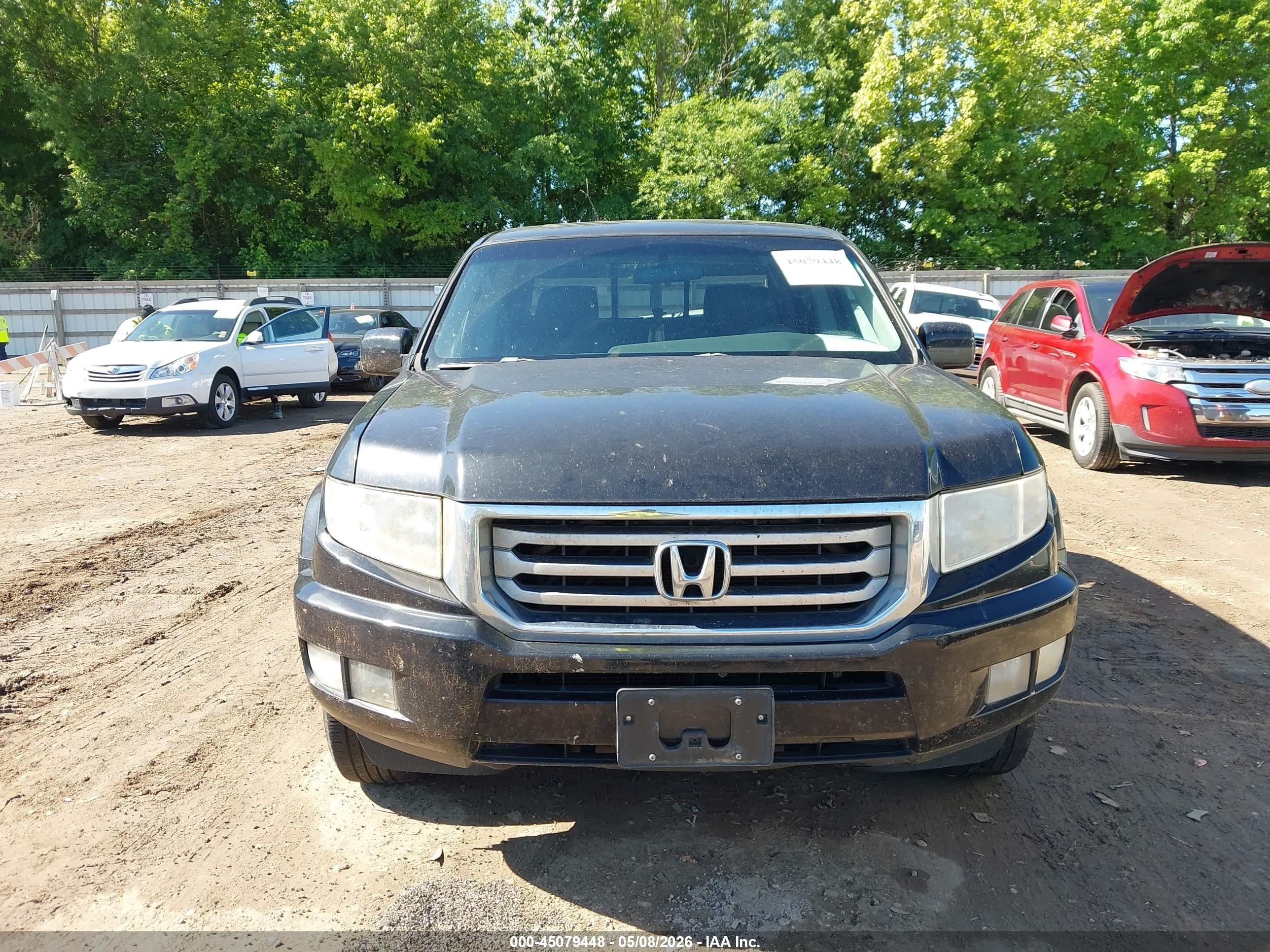 2012 Honda Ridgeline Rtl Black vin: 5FPYK1F54CB458059