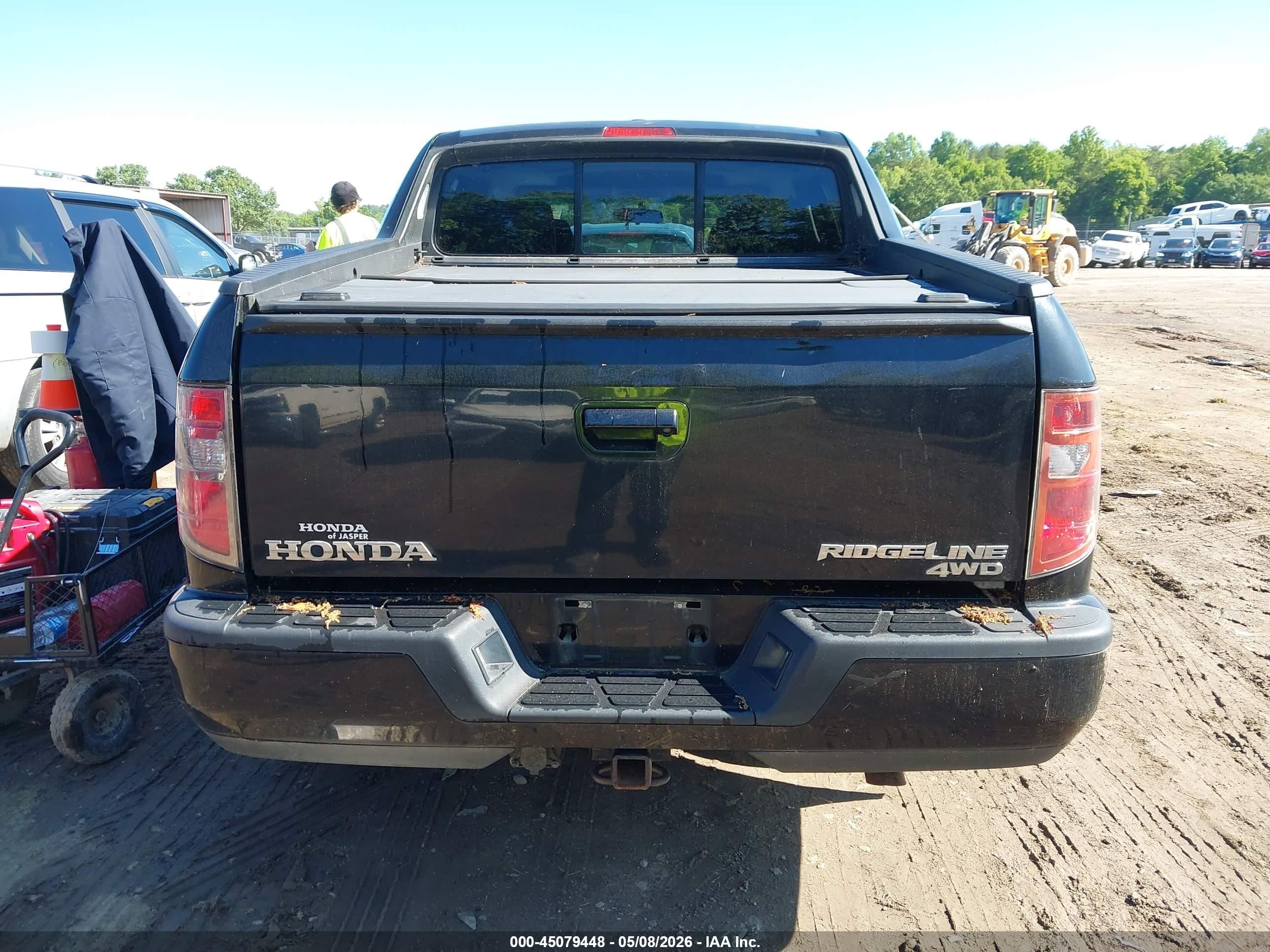 2012 Honda Ridgeline Rtl Black vin: 5FPYK1F54CB458059