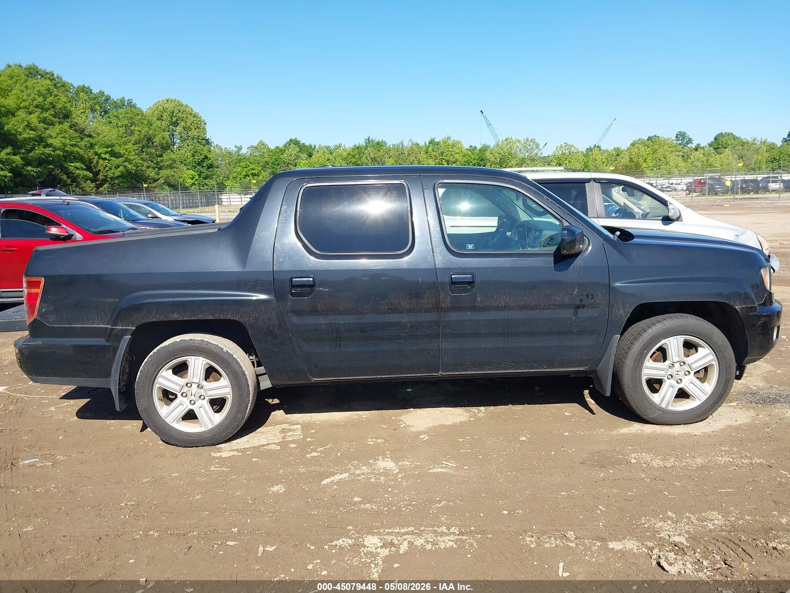 2012 Honda Ridgeline Rtl Black vin: 5FPYK1F54CB458059