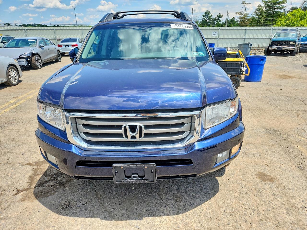 2014 Honda Ridgeline Rtl Blue vin: 5FPYK1F54EB001948