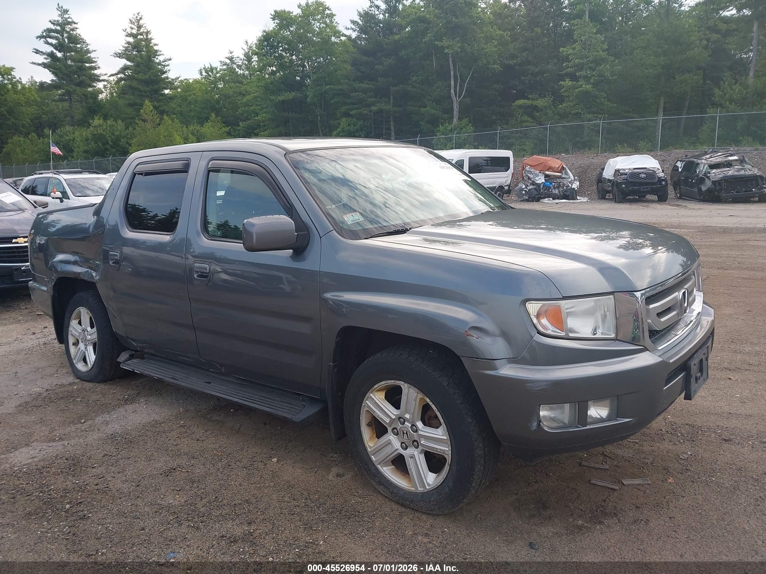 2010 Honda Ridgeline Rtl Gray vin: 5FPYK1F55AB009552