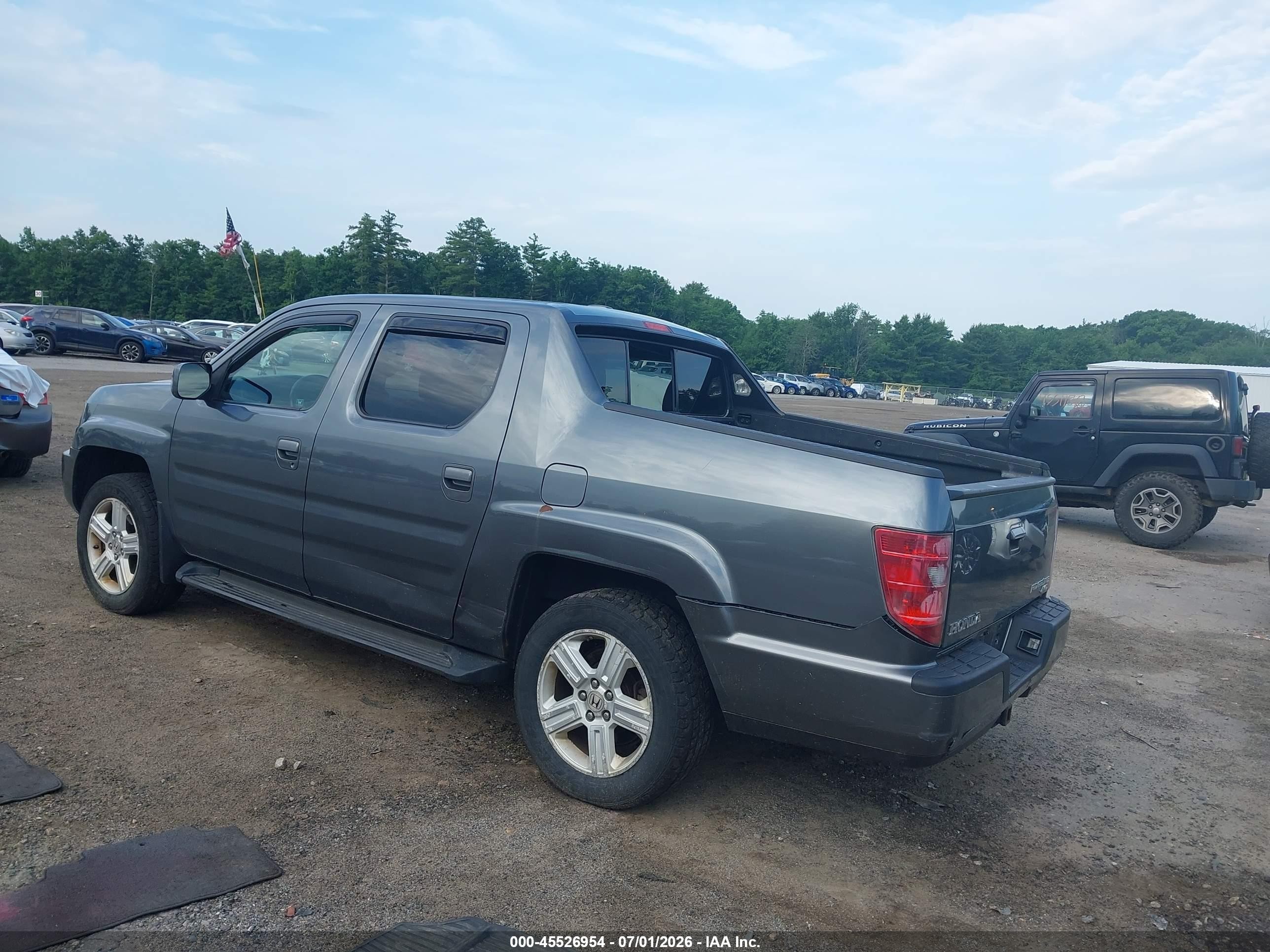 2010 Honda Ridgeline Rtl Gray vin: 5FPYK1F55AB009552